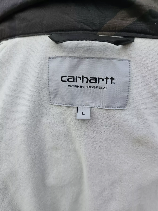 Carhartt WIP Button Up Camo Lined Coach Jacket Street Wear - L/Large