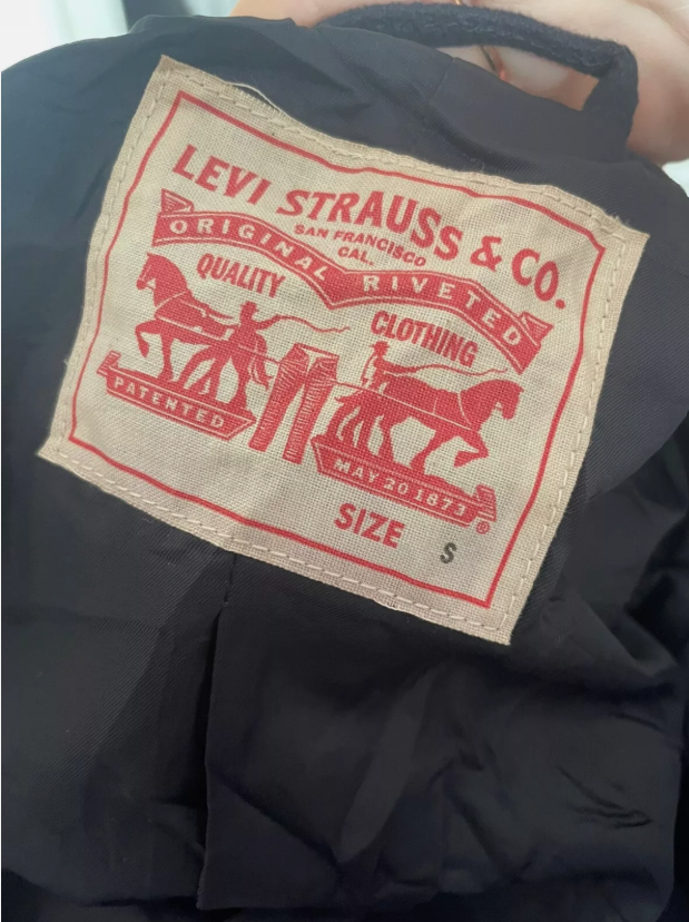 Levis Unisex Double Breasted Peacoat/Jacket Punk/Formal - S/Small