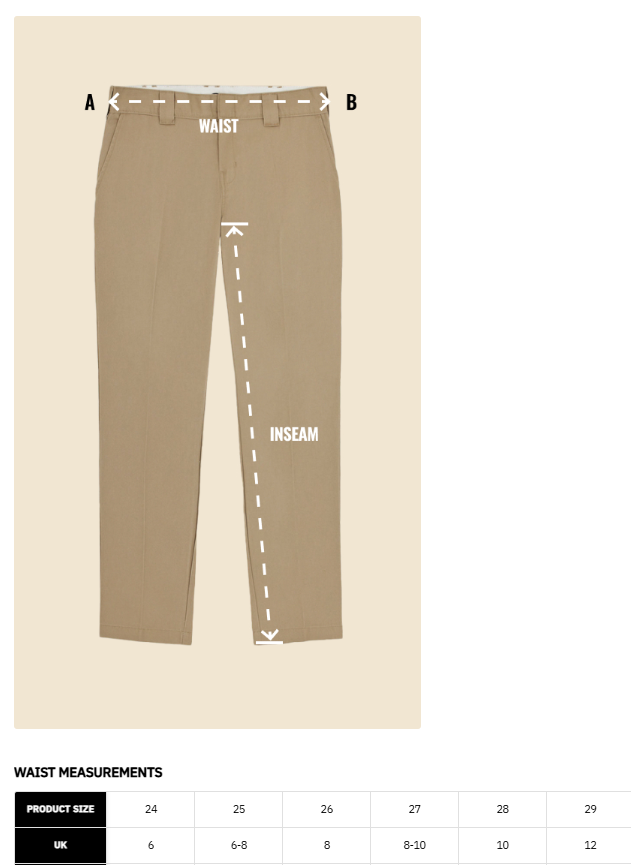 Dickies Womens Straight Leg Elizaville work Trousers/Pants - White/Off White