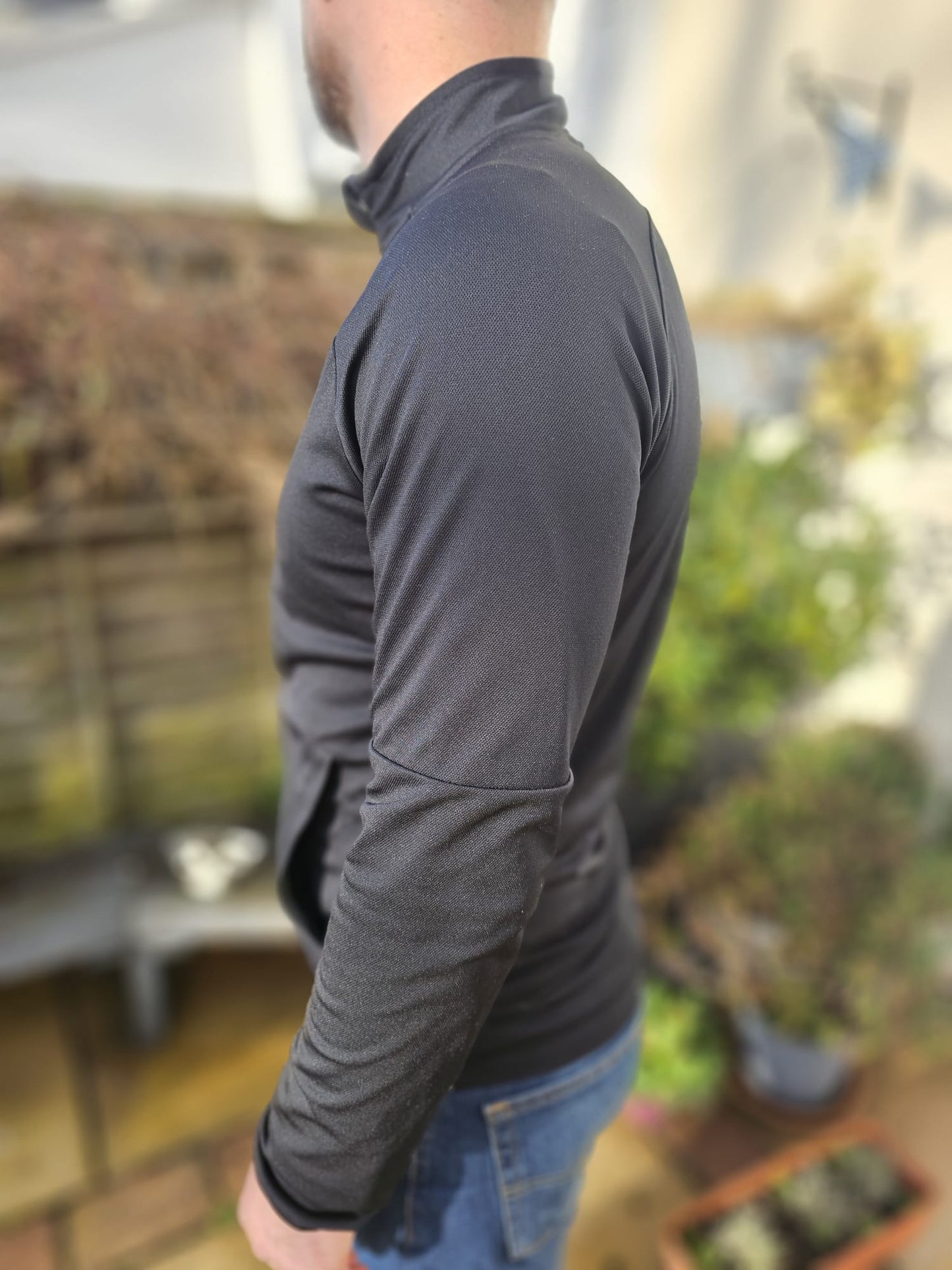 Nike Dri-Fit Black Embroidered Tracksuit Trackie Jacket - M/Medium