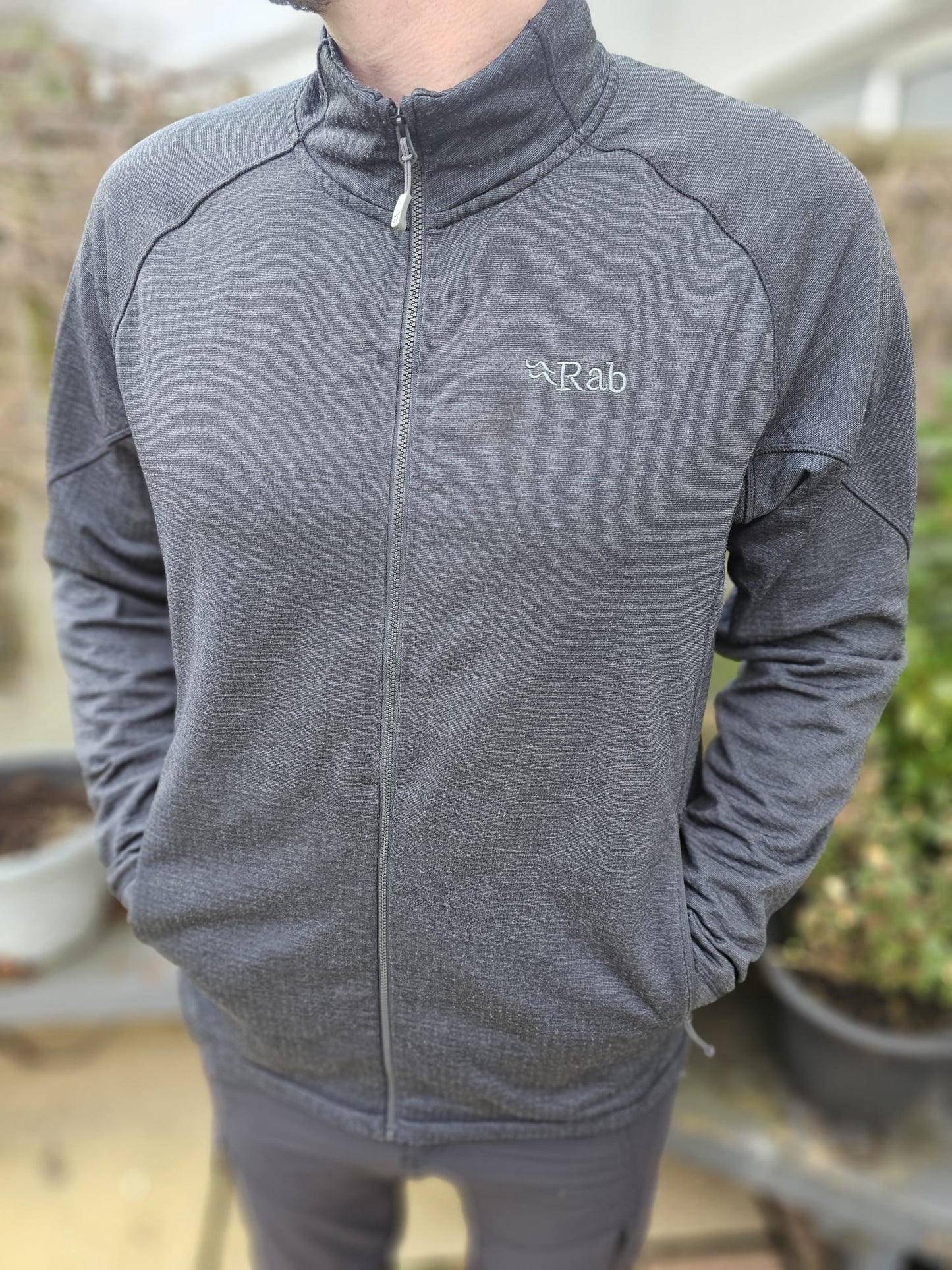 Rab Full Zip Thermic Grey Fleece Jacket - XL/Extra Large