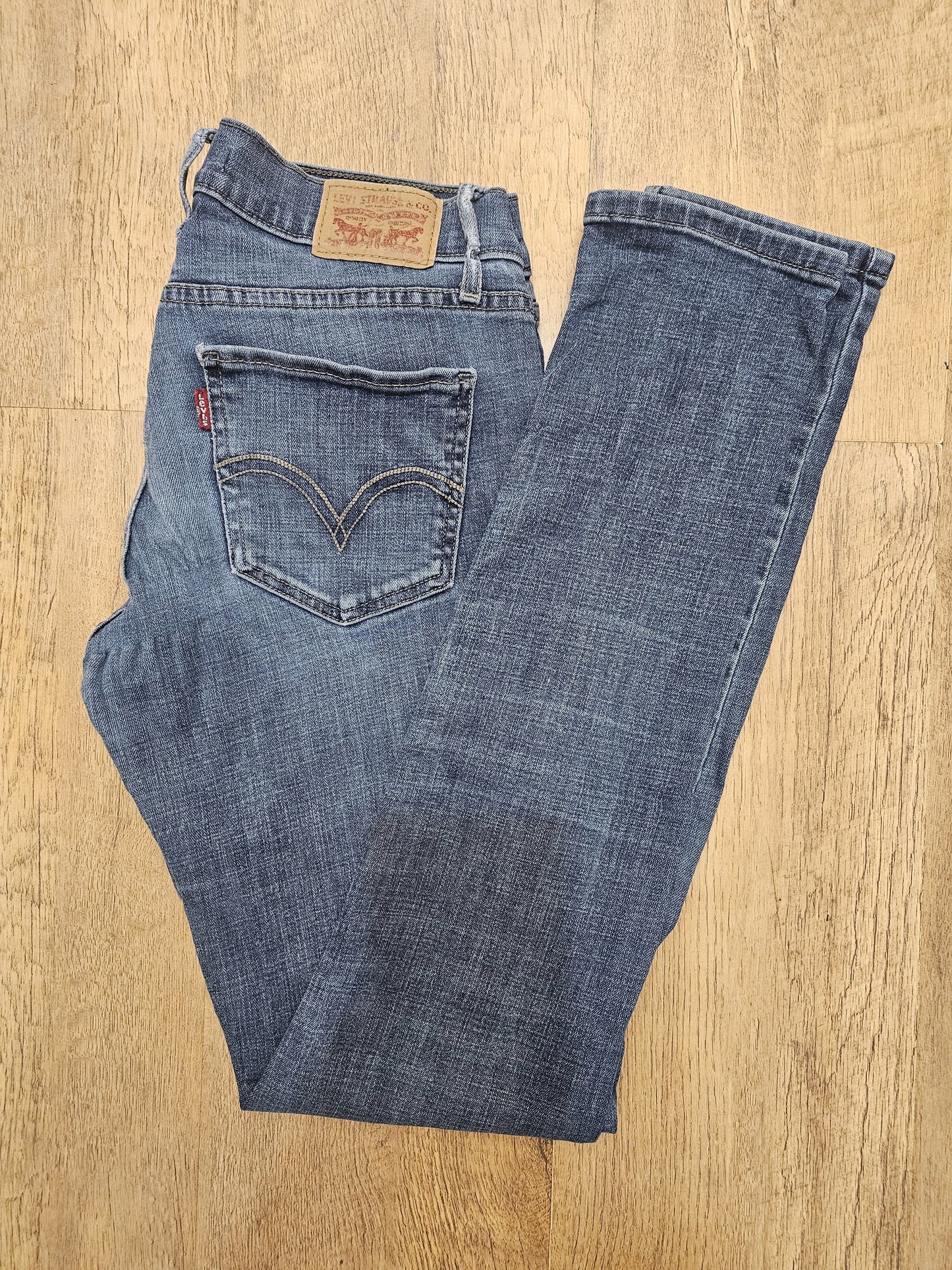 Levi's Womens Blue Jeans 514 Skinny Fit - W29/31L (C. UK 12)