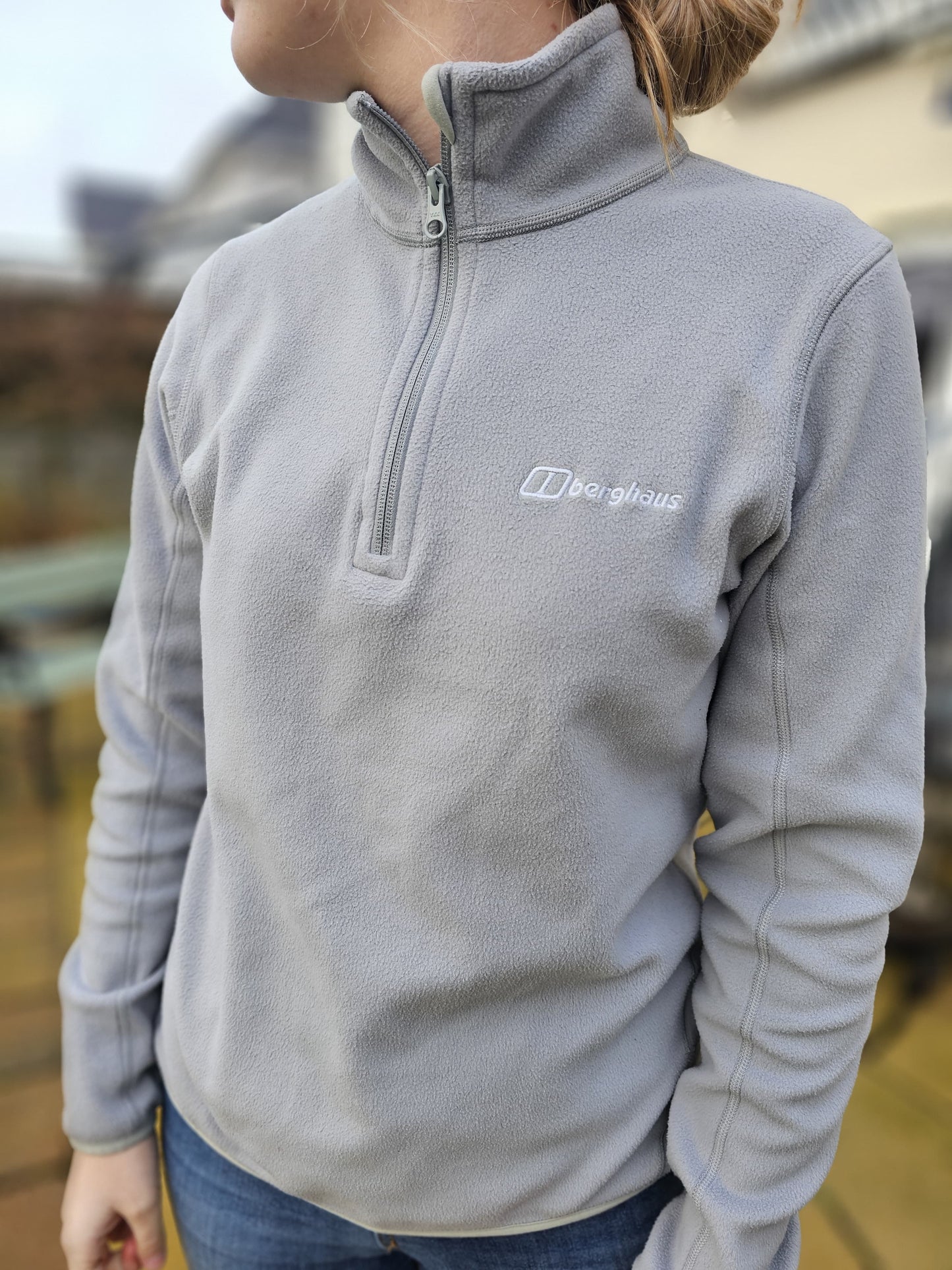 Berghaus Grey Womens Fleece Pullover 1/4 Zip Fleece Jumper - 10/M/Medium