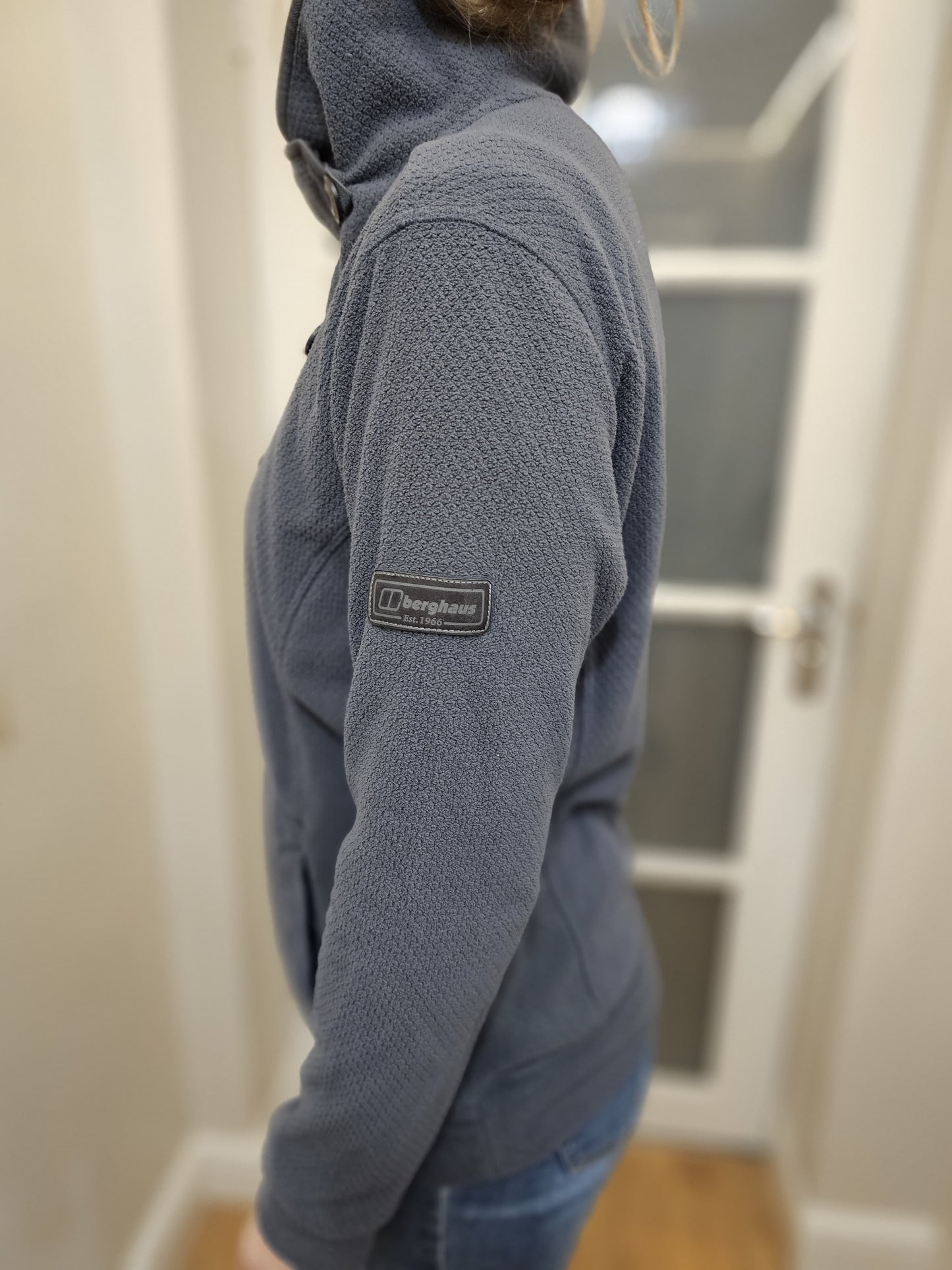 Berghaus Cowl Neck Y2K Style Pullover Fleece Jumper Sweatshirt - UK 12