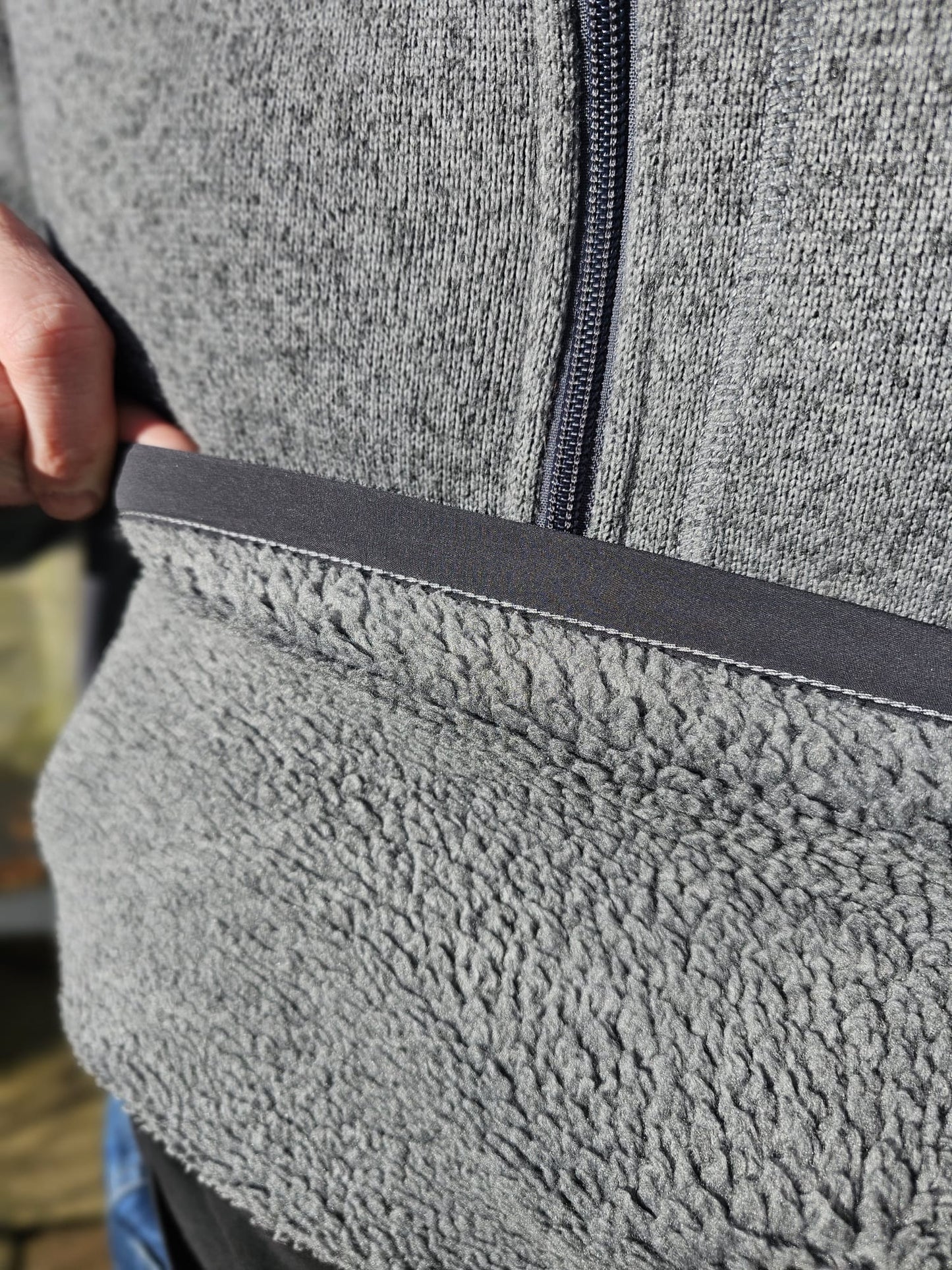 The North Face Grey Gordon Lyons Fleece Jumper - L/Large