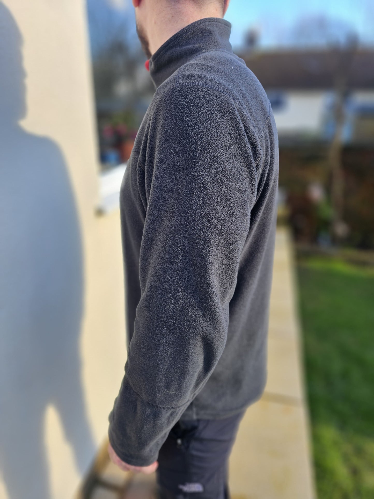 Rab Black/Red 1/4 Zip Fleece Pullover Jumper Sweatshirt - L/Large