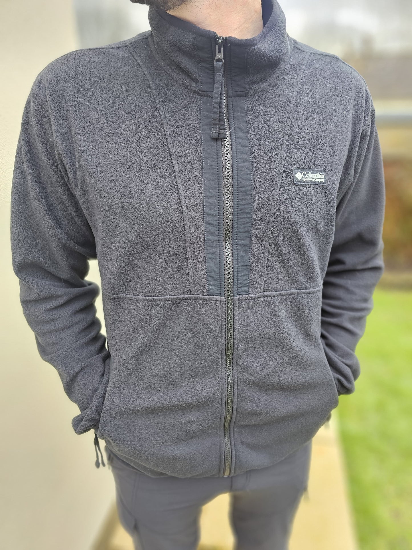 Columbia Mens Backbowl Full Zip Fleece Jacket Black - L/Large