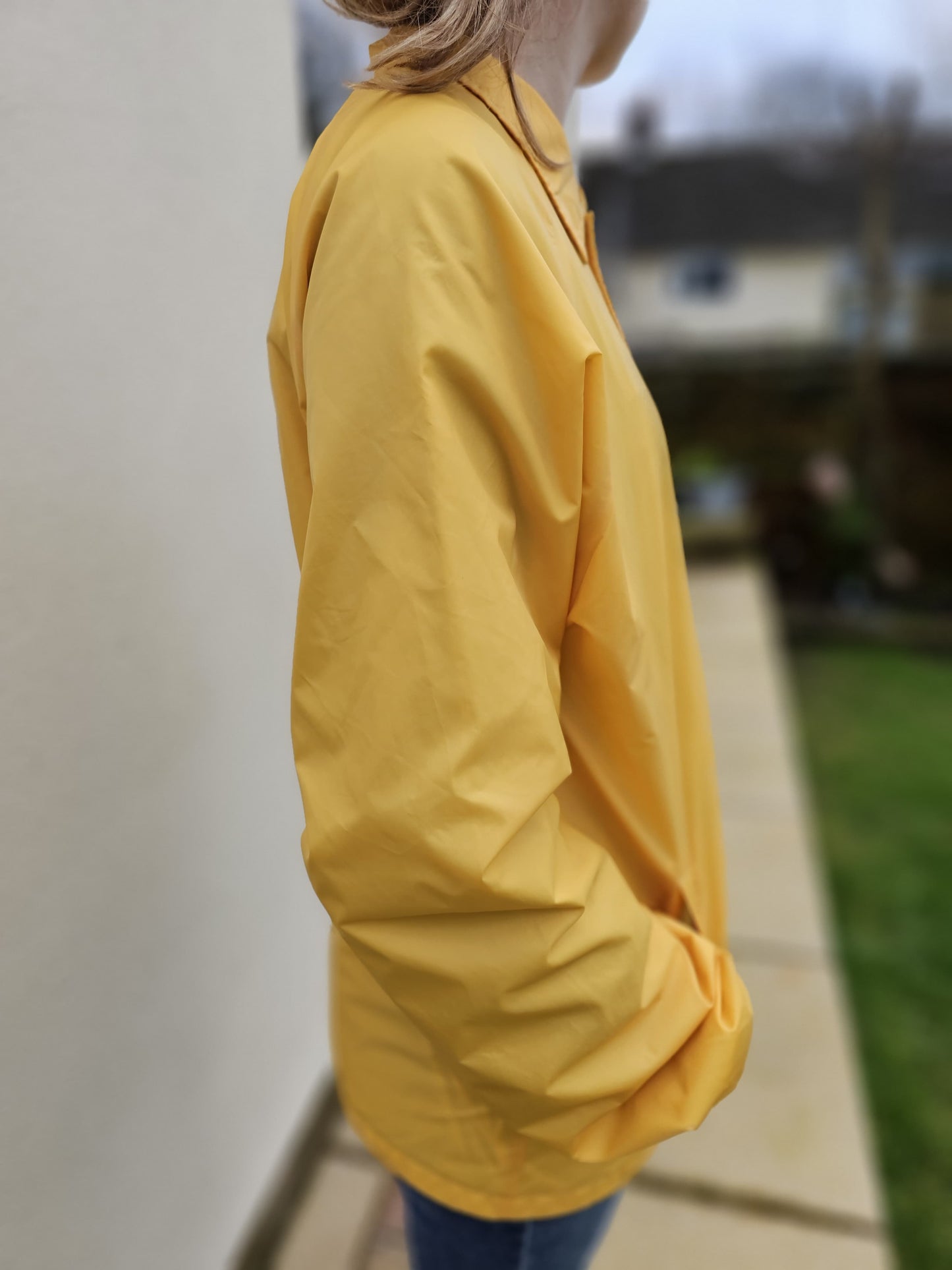 Vans Torrey Yellow Button Up Lined Coach Style Windbreaker/Rain Jacket - M/Medium
