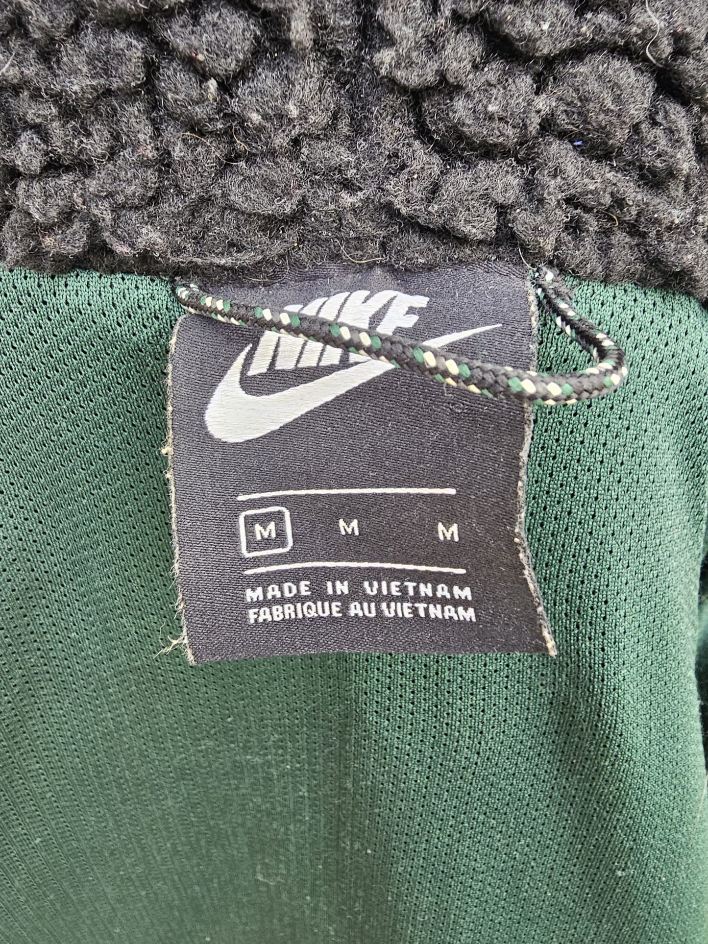 Nike Heritage Essentials Winter Fleece Panelled Zip-Through Hooded Sherpa - M/Medium