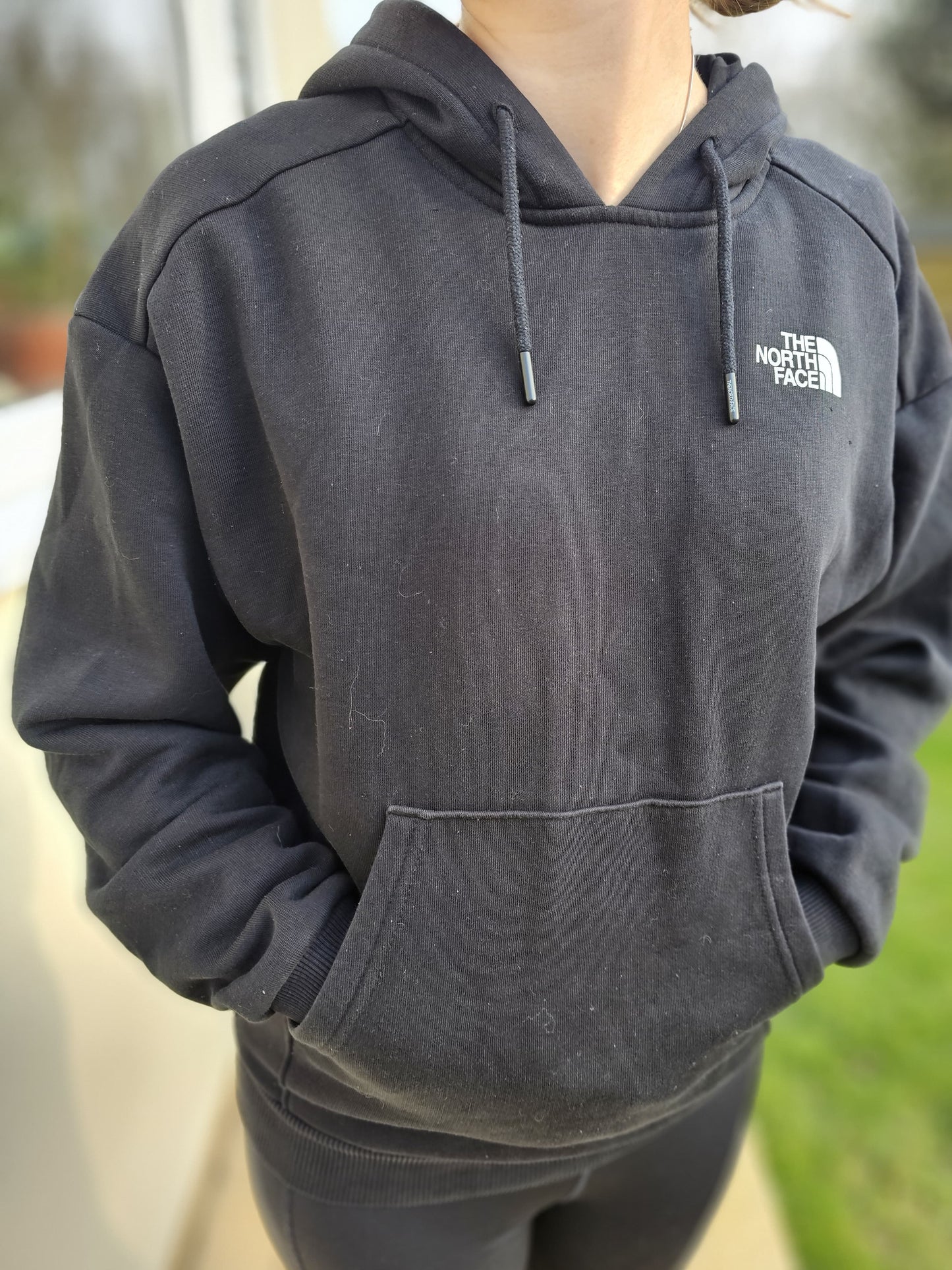 The North Face Womens Black Mountain Printed Hoodie - M/Medium