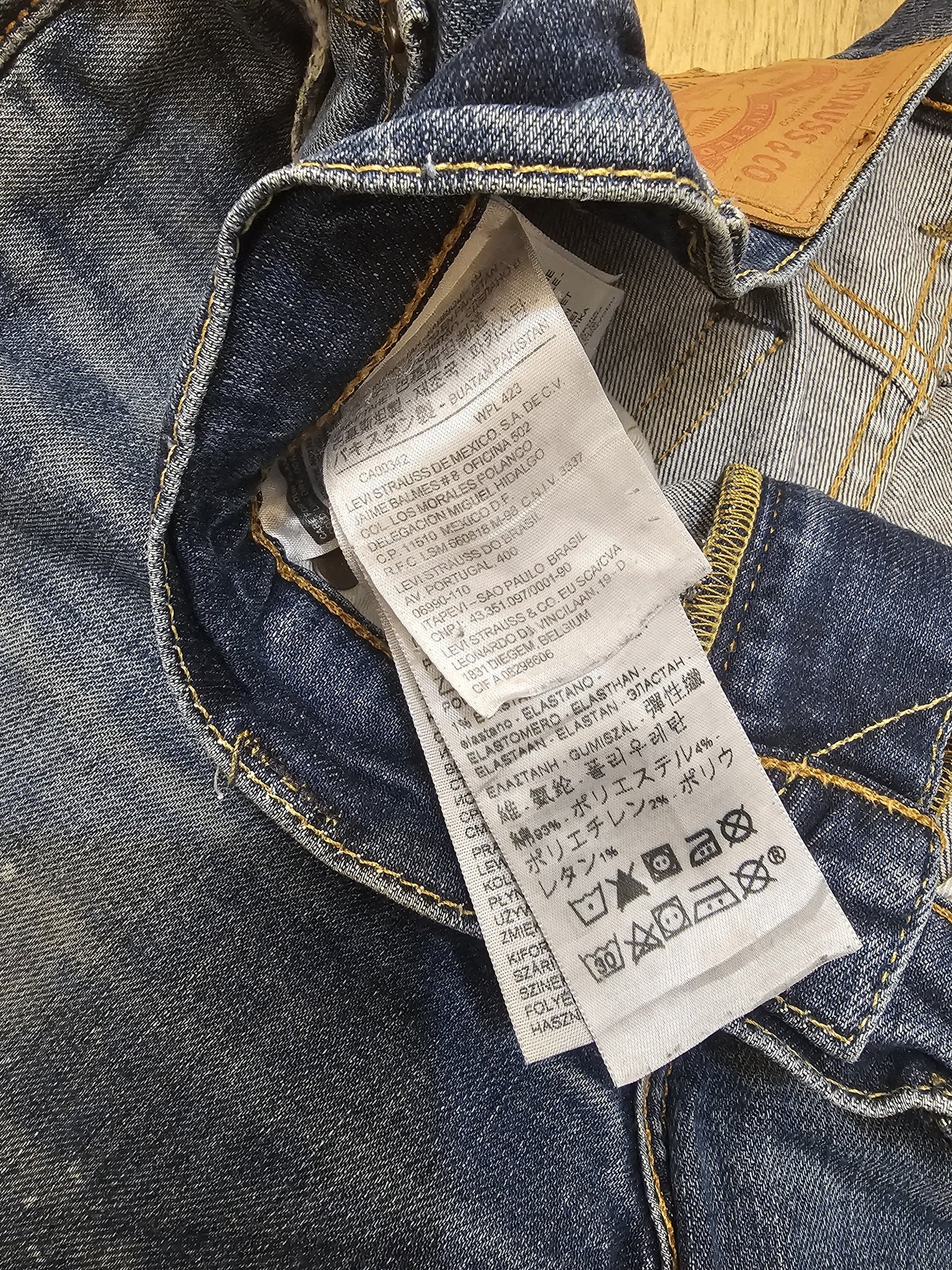 Levi's Blue Jeans Shorts Jorts 511 Slim Fit - W30/11L