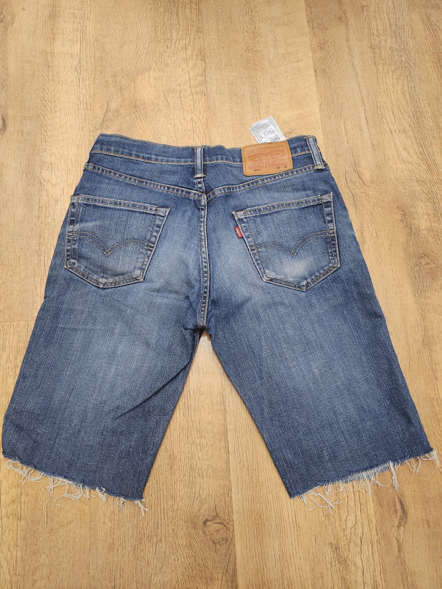 Levi's Blue Jeans Shorts Jorts 511 Slim Fit - W30/11L
