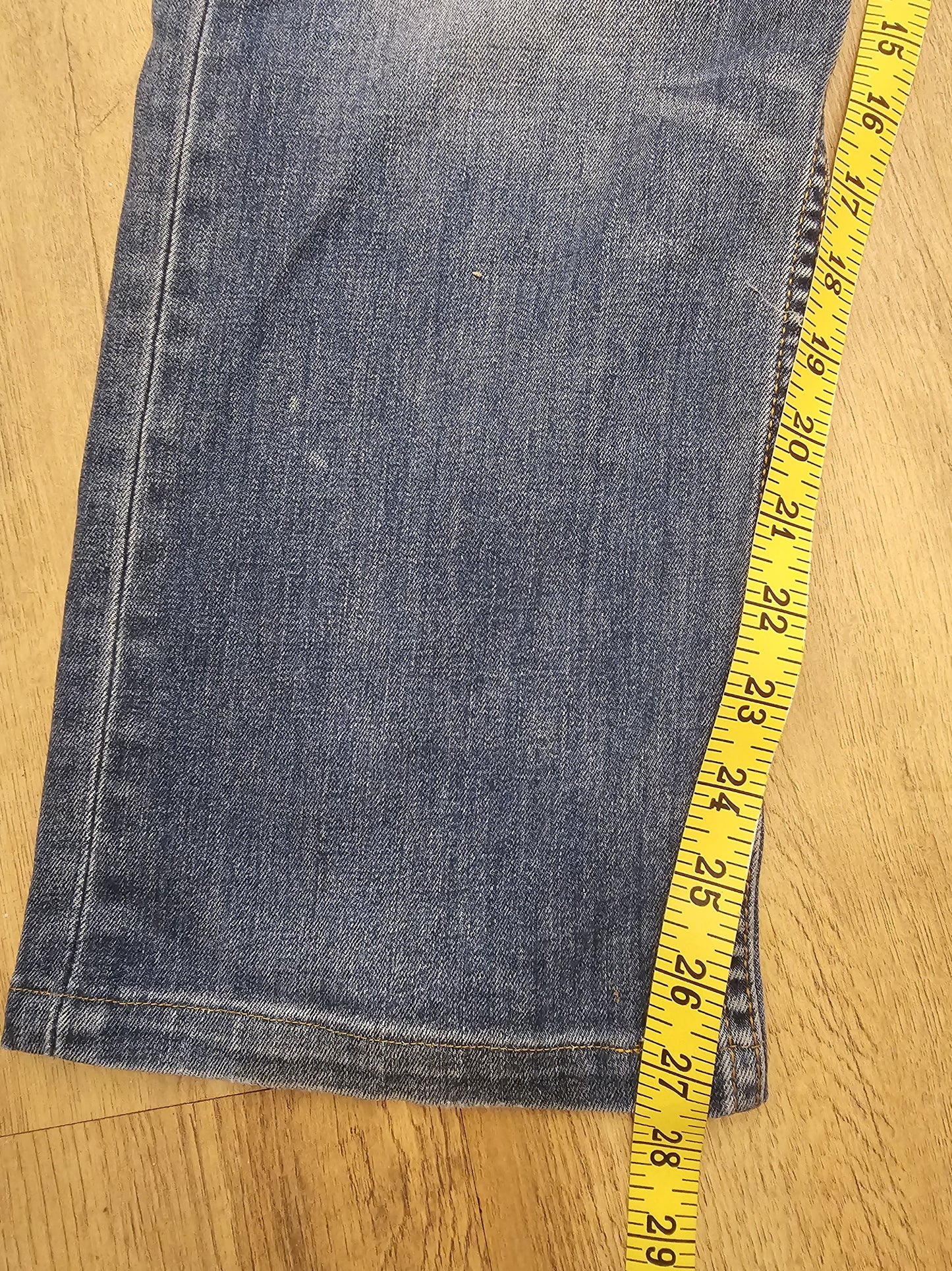 Levi's Blue Ripped Jeans 504 Straight Fit - W35/28L