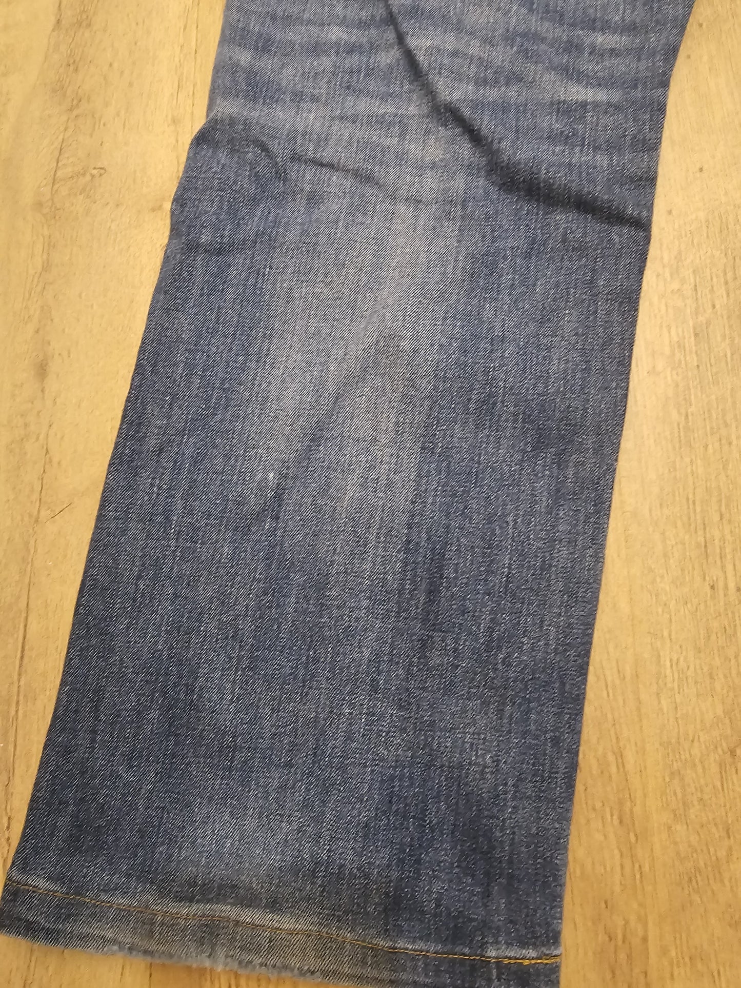Levi's Blue Ripped Jeans 504 Straight Fit - W35/28L