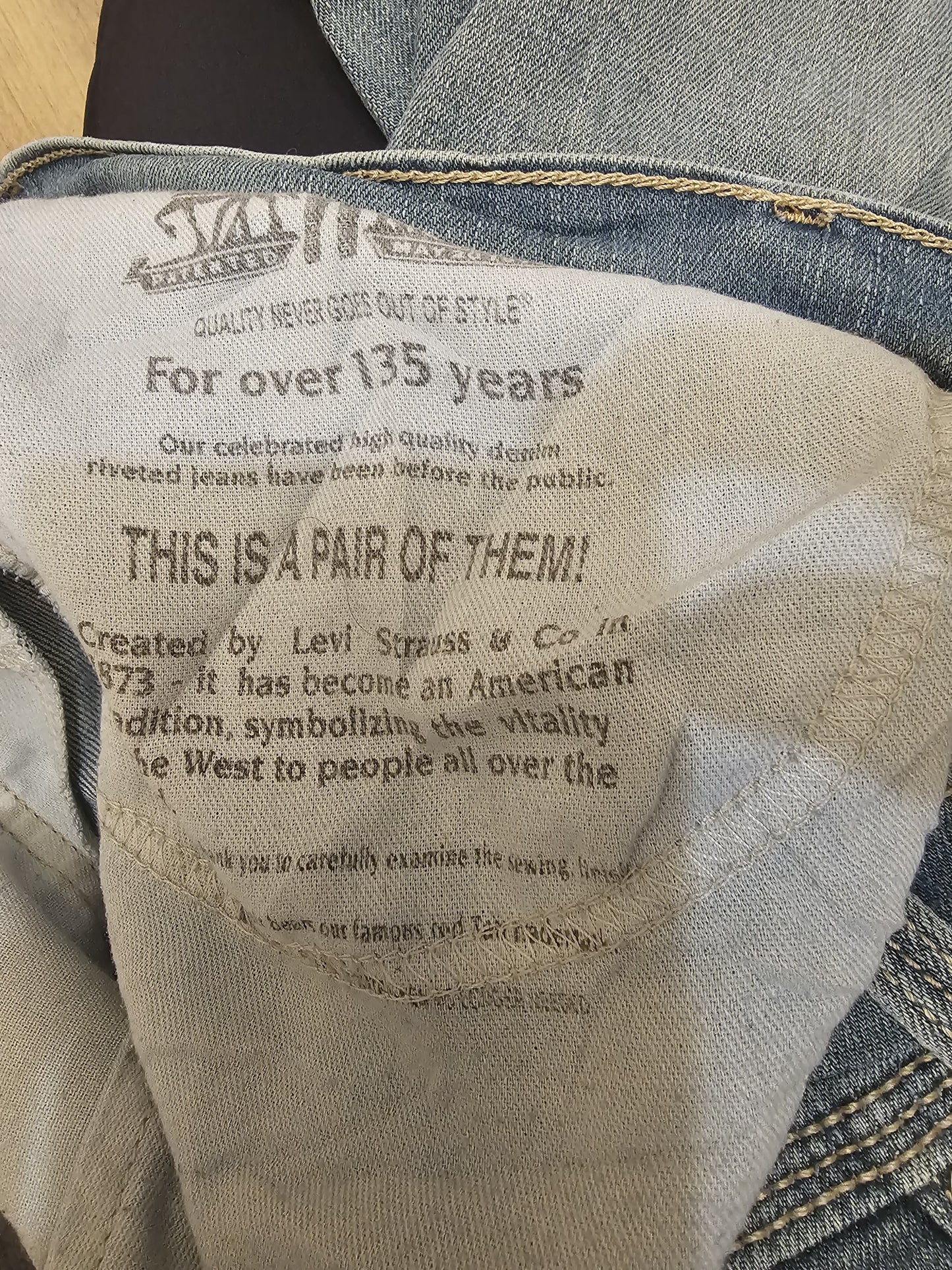 Levi's Blue Jeans 514 Straight Fit - W34/32L