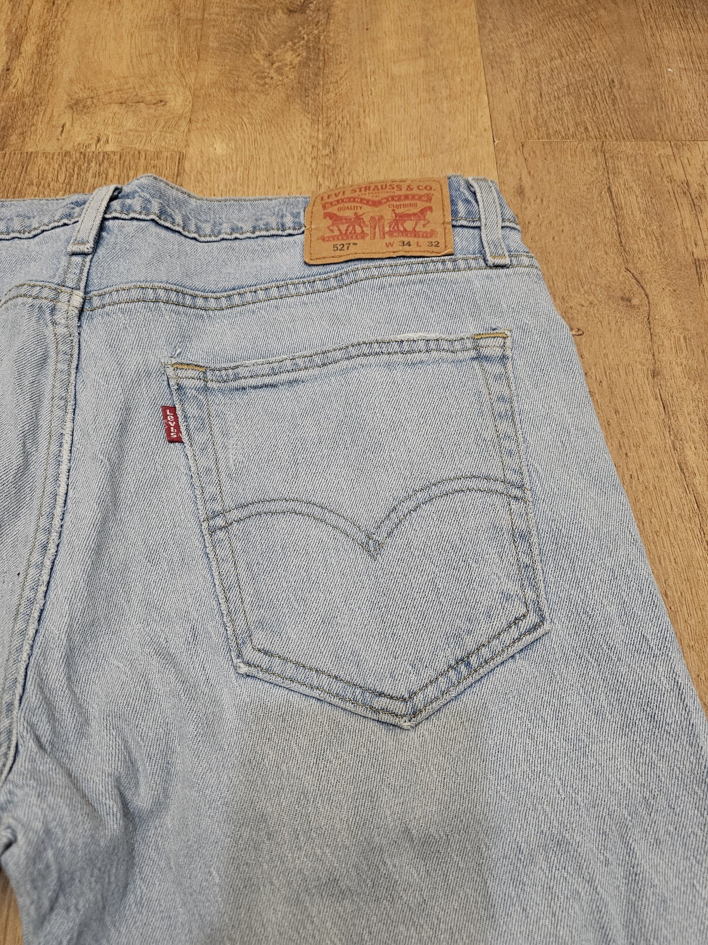 Levi's Blue Jeans 527 Slim Boot Cut Fit - W35/31L