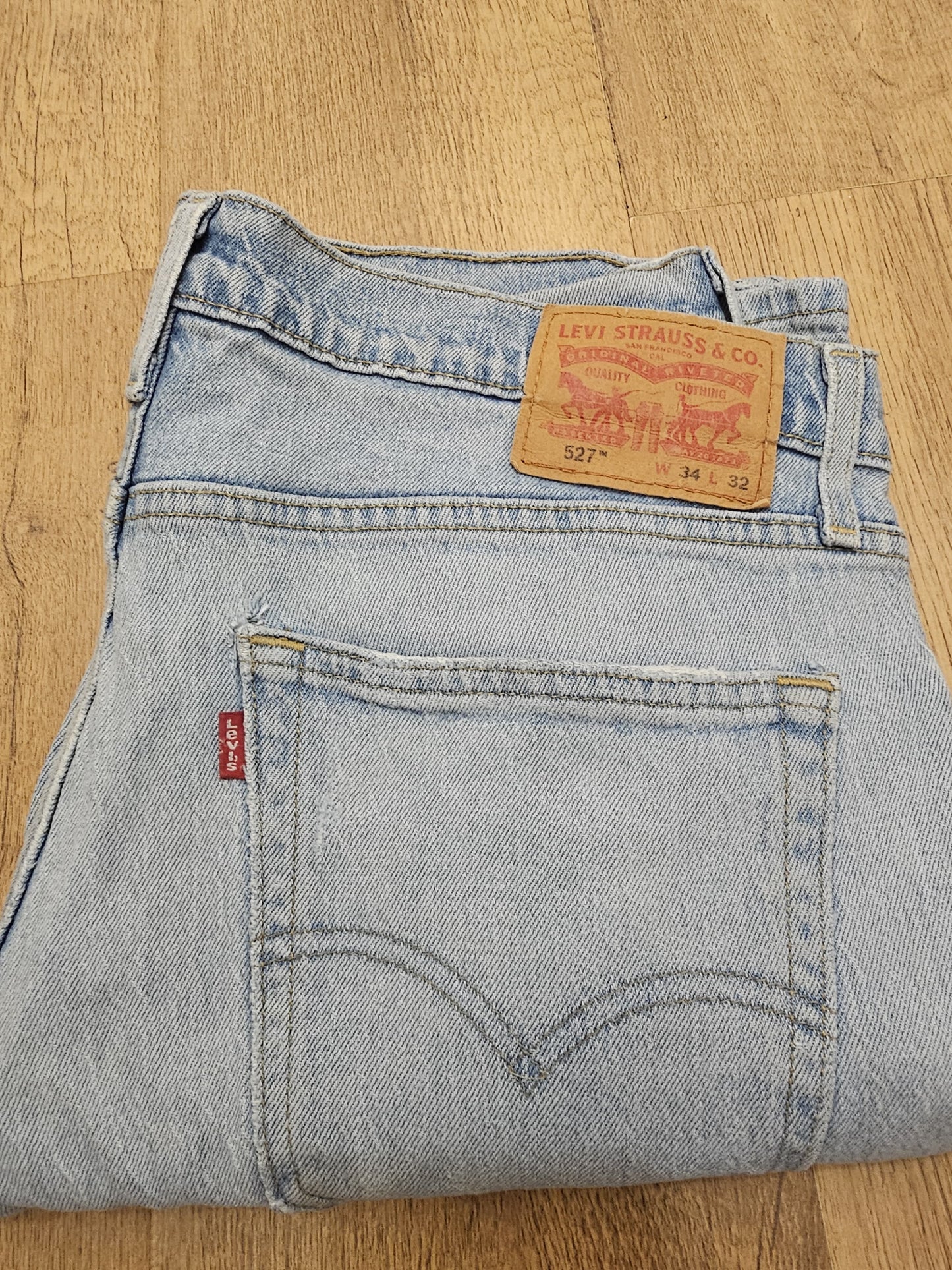 Levi's Blue Jeans 527 Slim Boot Cut Fit - W35/31L