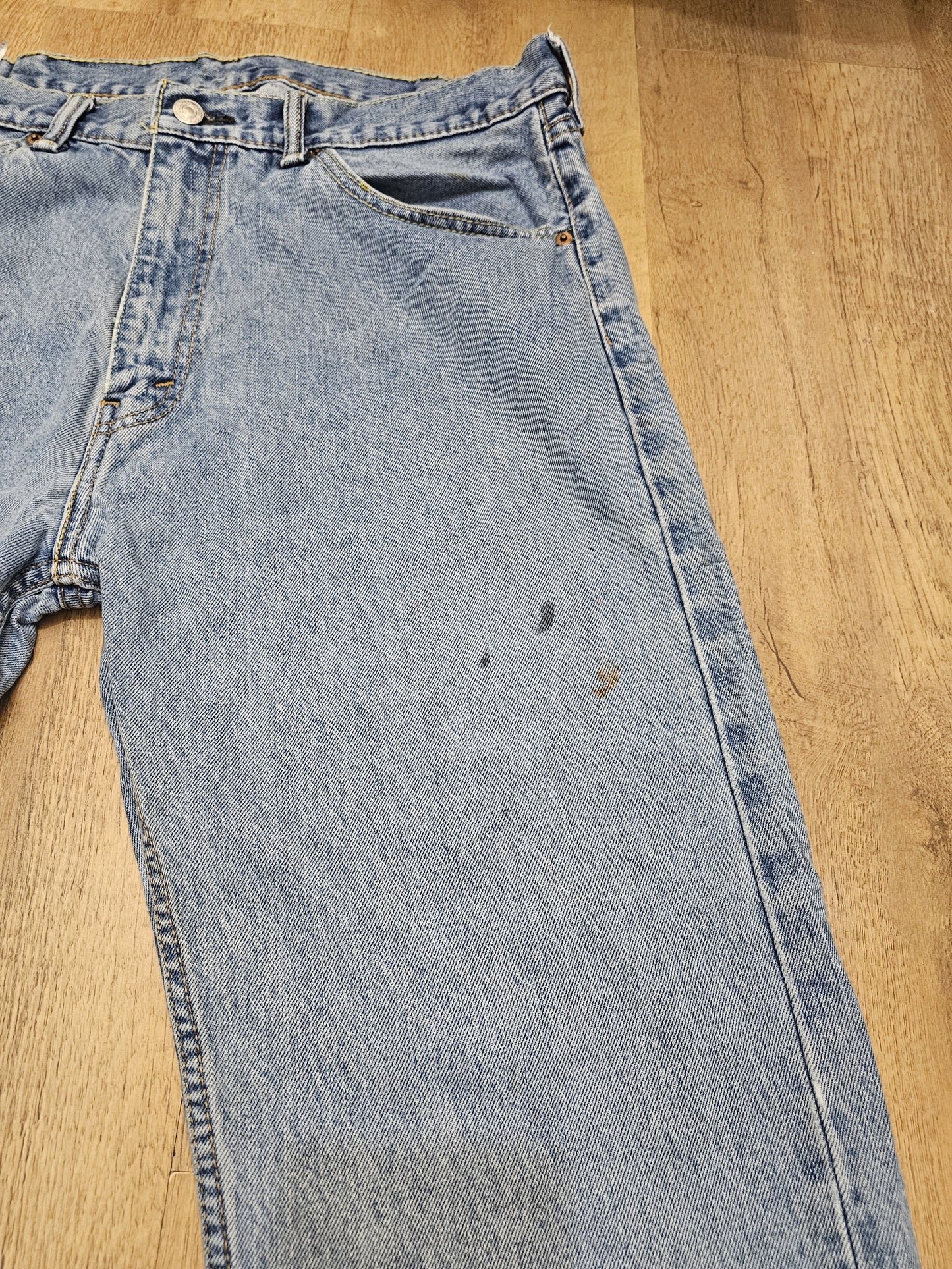 Levi's Blue Jeans 505 Regular Fit - W36/28L