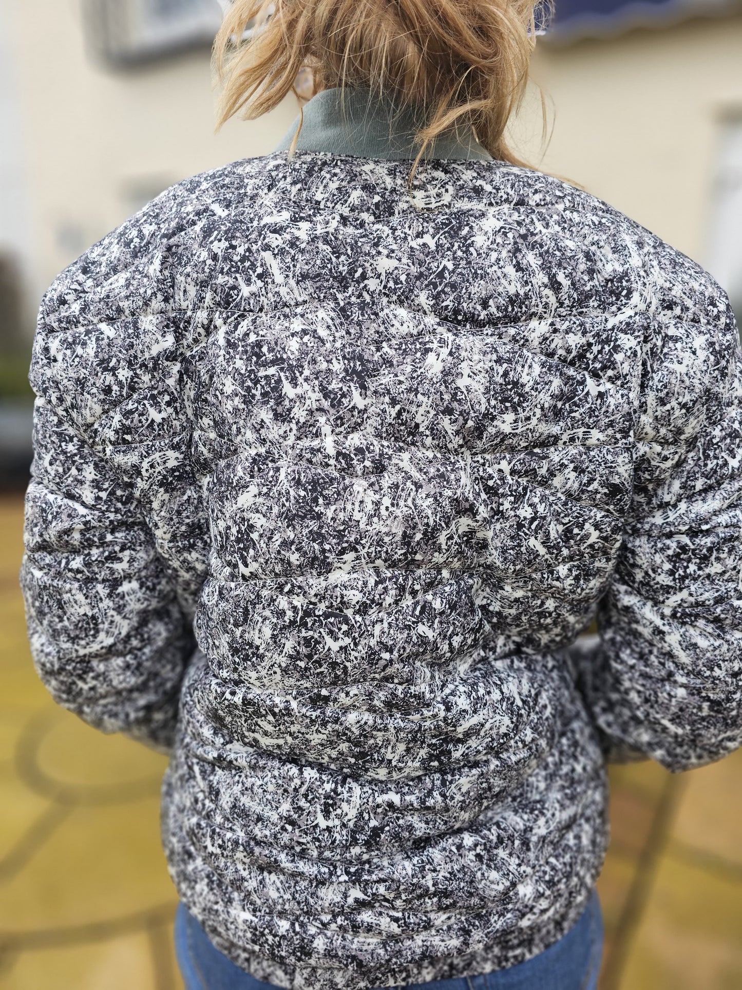 O'Neill Firewall Bomber Jacket Patterned Zip Up - XL/Extra Large