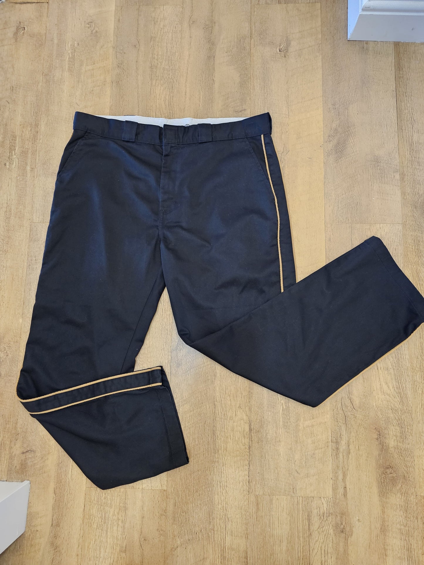 Dickies Classic Black Bettles Work Trousers/Pants - W40/32L