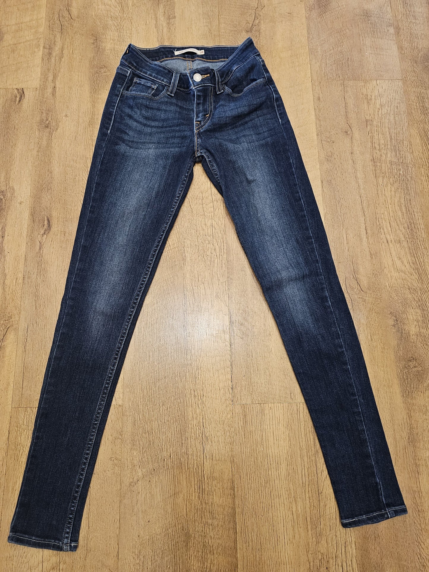 Levi's Womens Blue Jeans 535 Super Skinny Fit - W24/30L