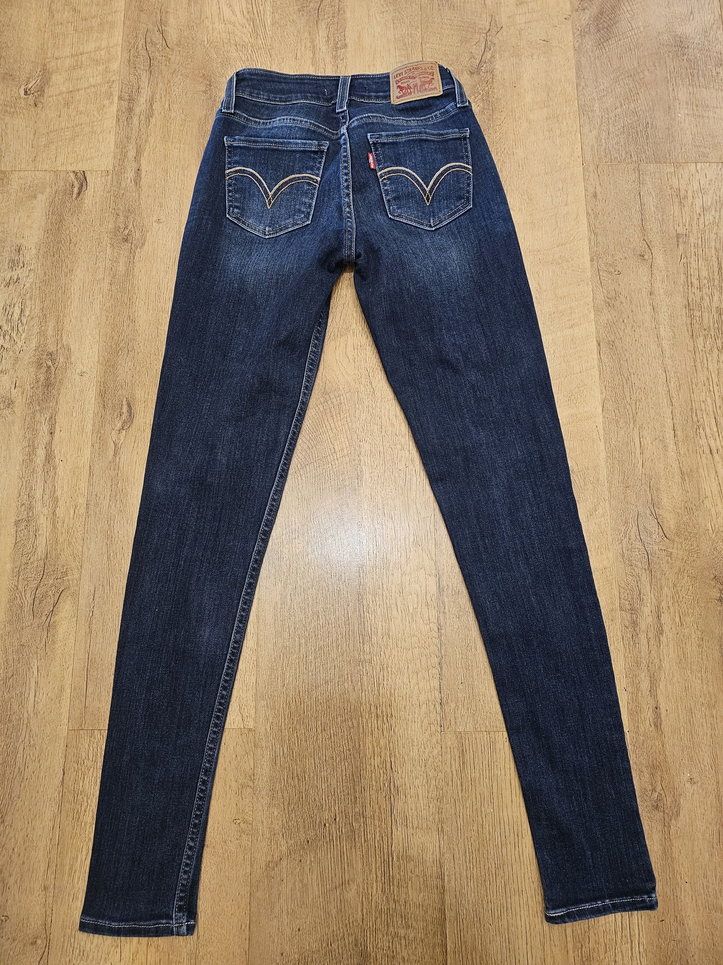 Levi's Womens Blue Jeans 535 Super Skinny Fit - W24/30L