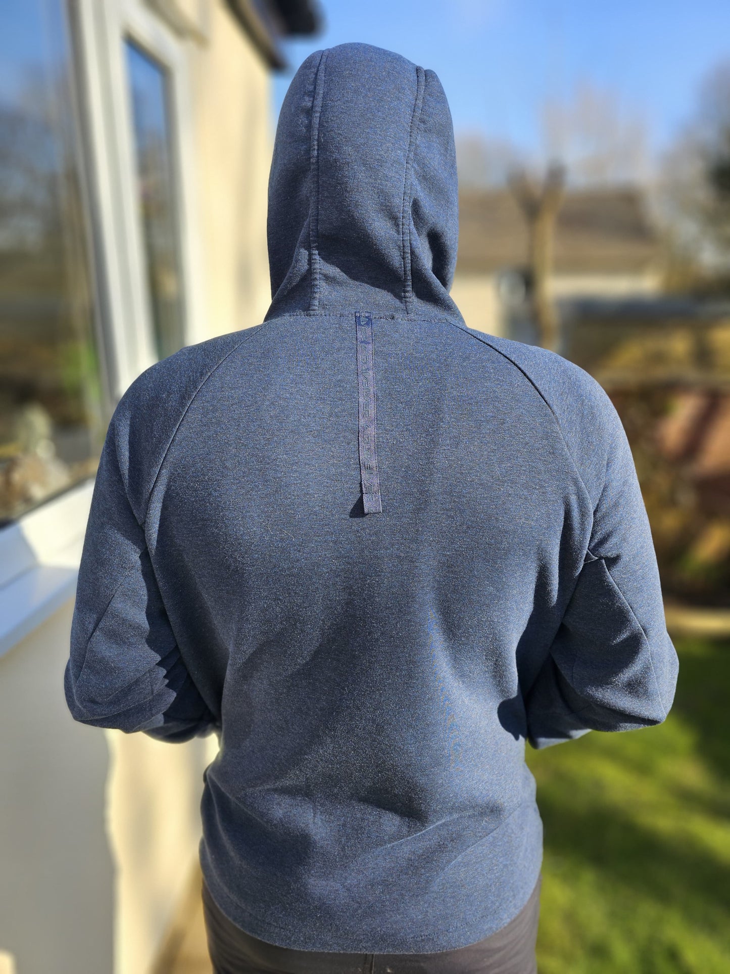 Mens Quiksilver Step Off 1/2 Zip Navy Hoodie Mens - L/Large