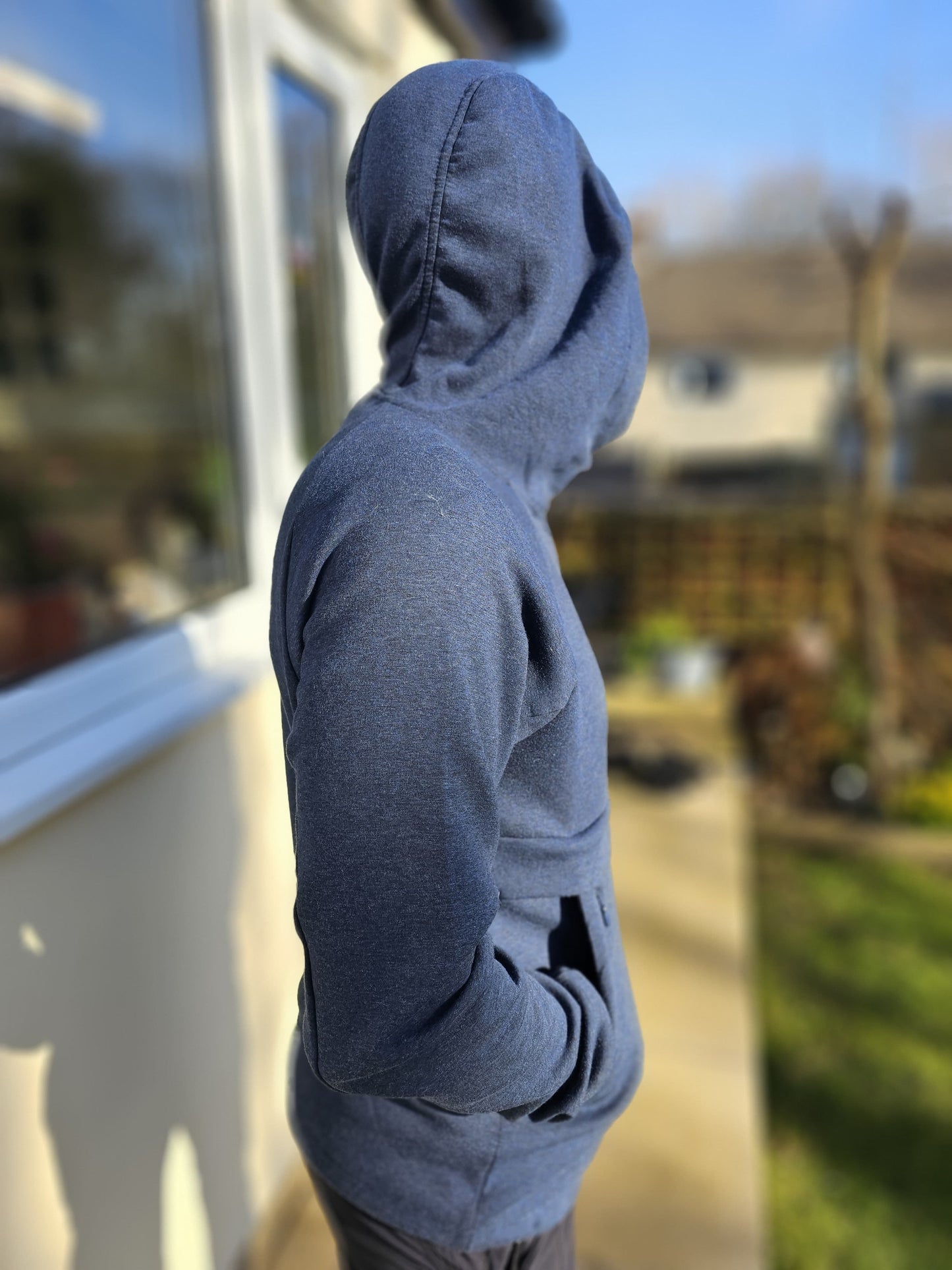 Mens Quiksilver Step Off 1/2 Zip Navy Hoodie Mens - L/Large