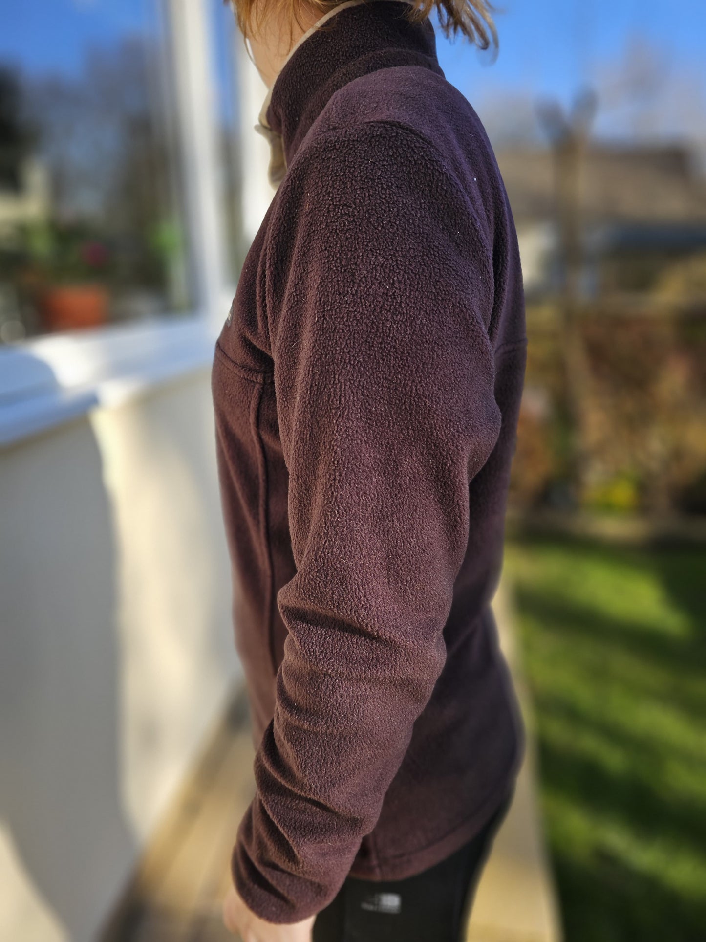 Columbia Brown Pullover Half Snap Fleece Jumper - S/Small
