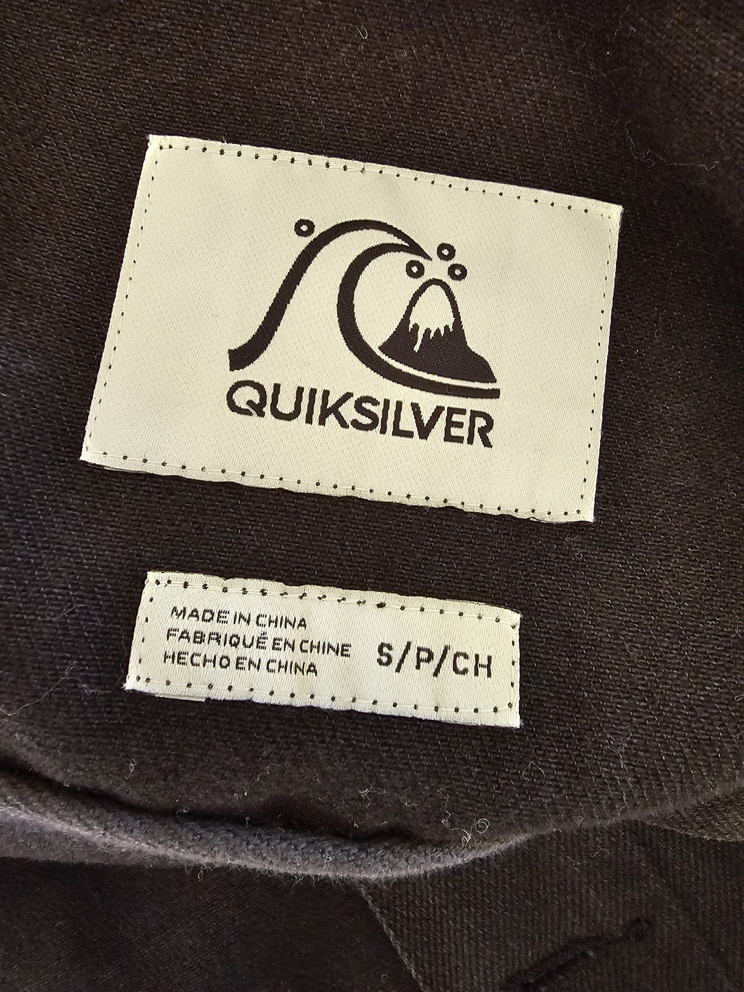 Quiksilver Black Button Up Denim Jacket - S/P/Small (M/10)