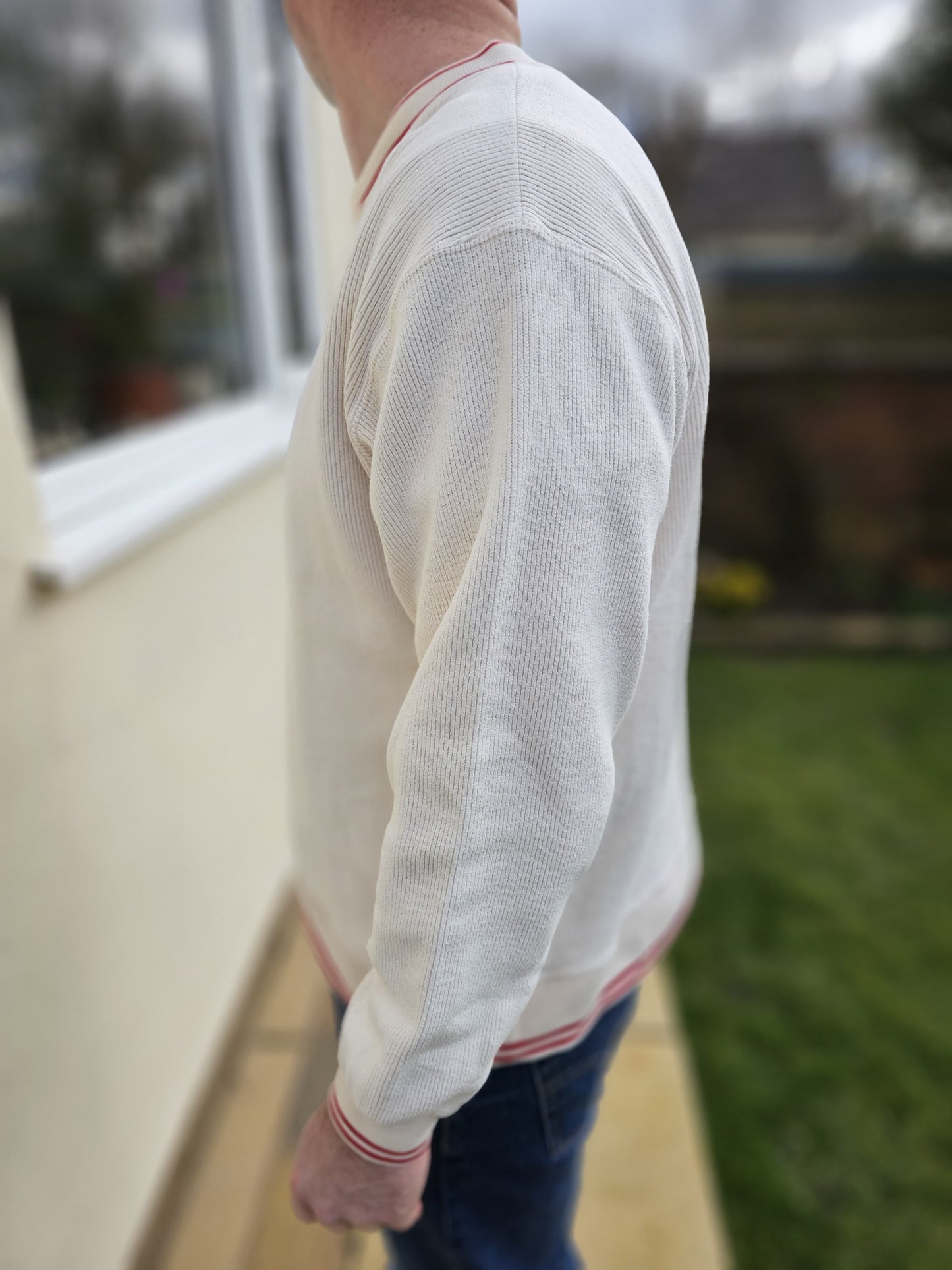 Vintage Quiksilver 90s Pullover V-Neck Jumper Sweater Sweatshirt - M/Medium L/Large