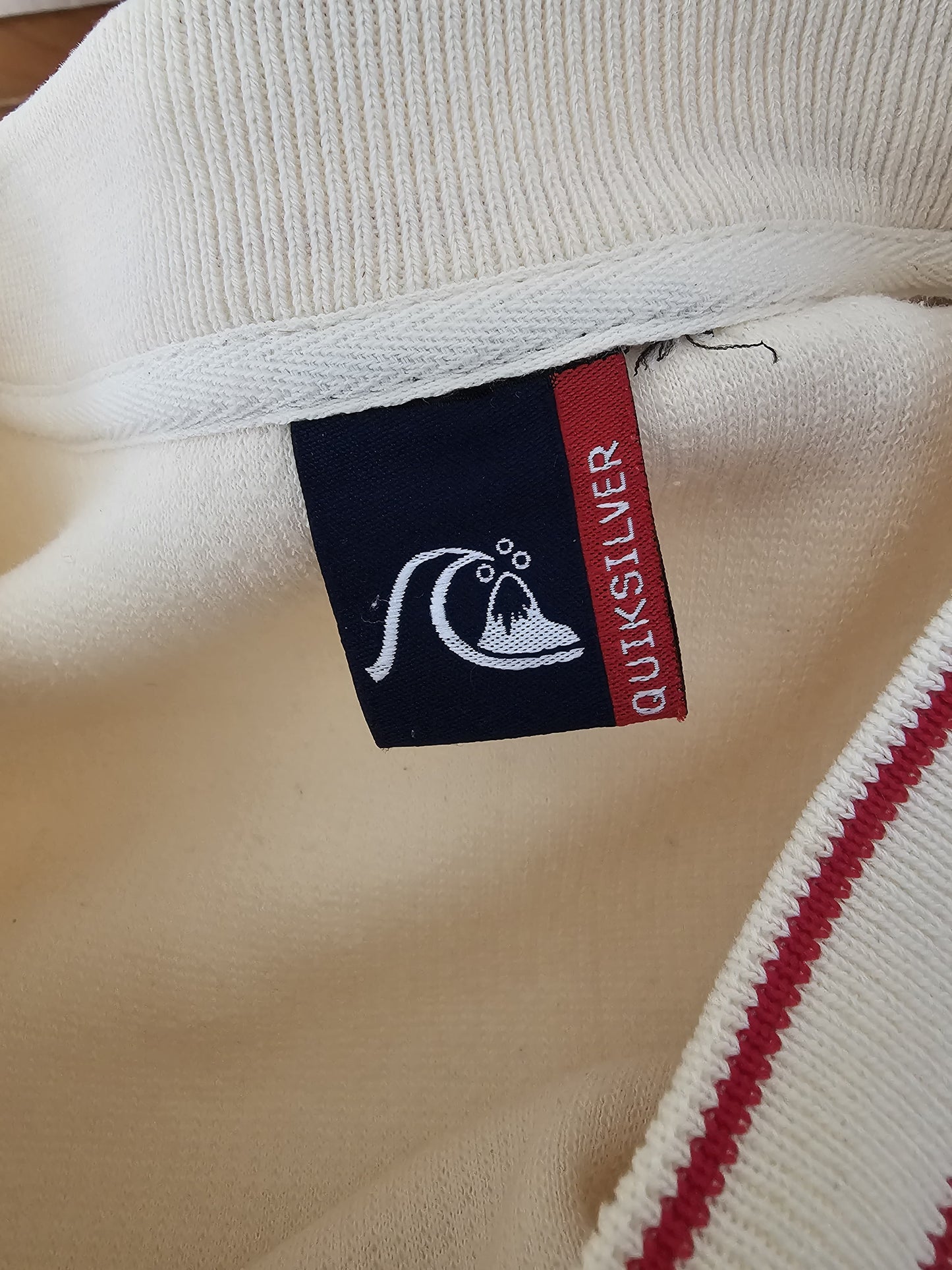 Vintage Quiksilver 90s Pullover V-Neck Jumper Sweater Sweatshirt - M/Medium L/Large