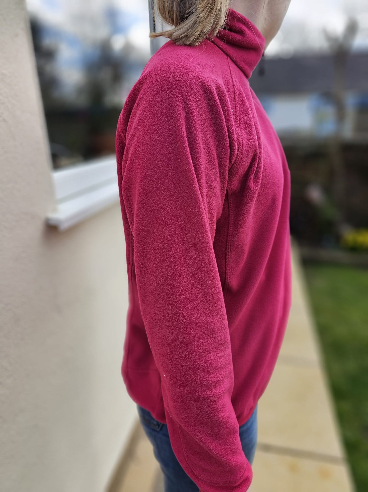 Berghaus Womens 1/4 Zip Pink Pullover Fleece Jumper - UK 14