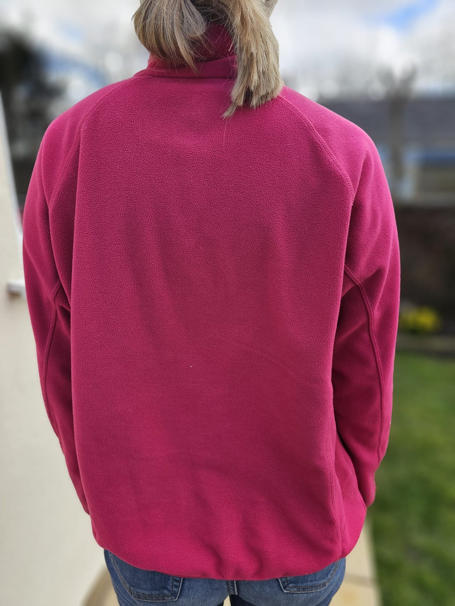 Berghaus Womens 1/4 Zip Pink Pullover Fleece Jumper - UK 14