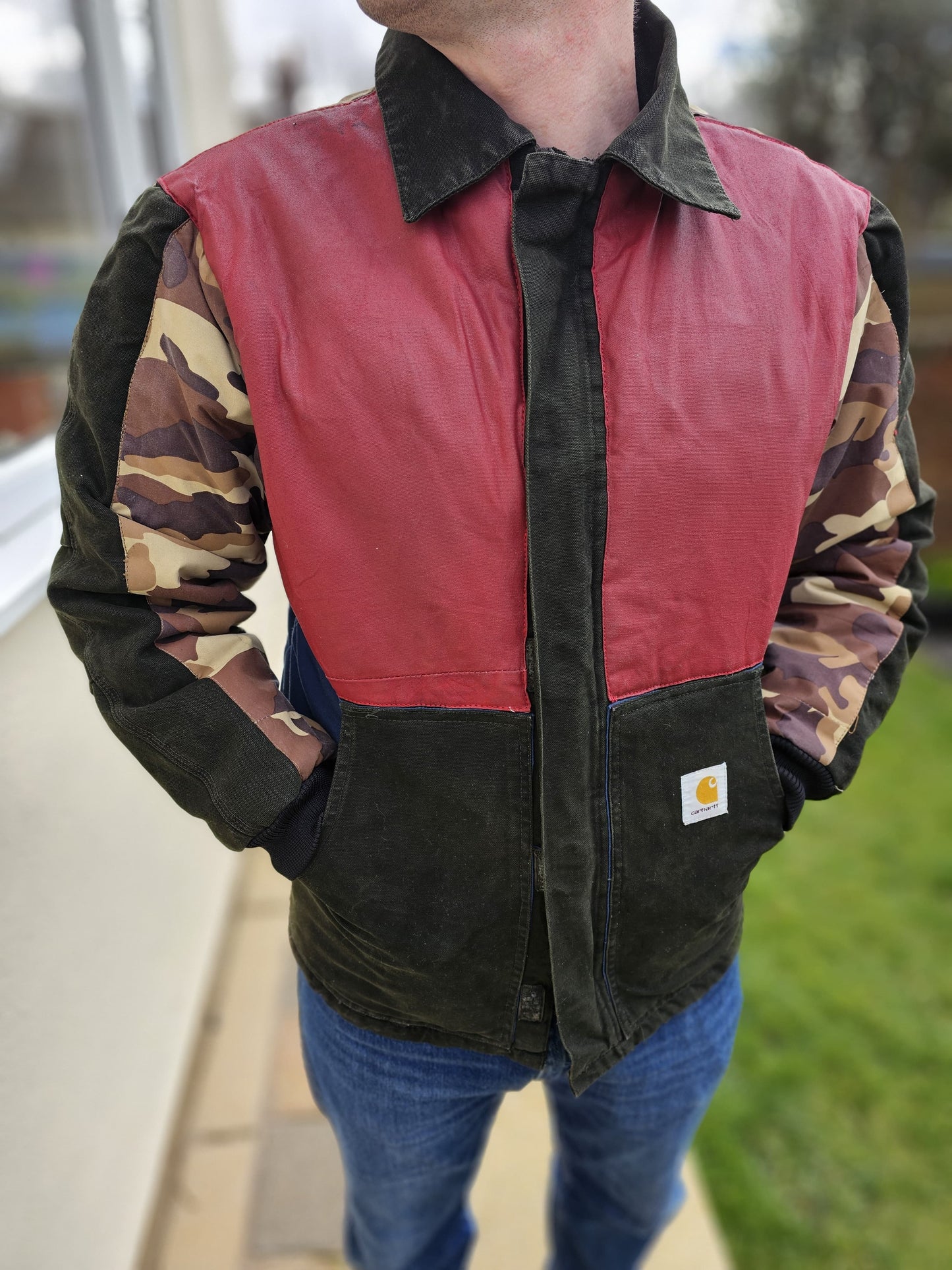 Carharrt Reworked Heavy Canvas Full Zip Jacket - M/L Medium/Large