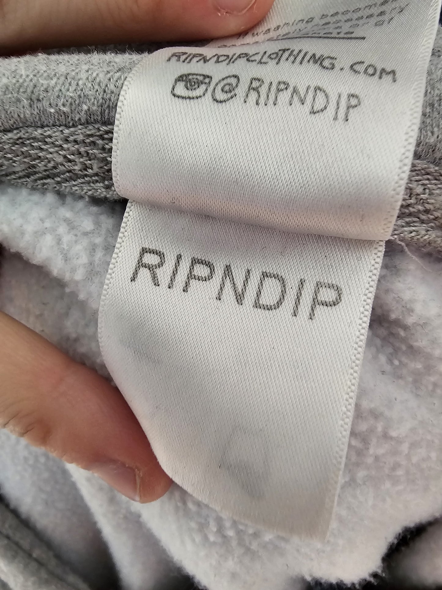 Awesome Grey RipnDip Hoodie Small/Medium S/M - Small/Medium