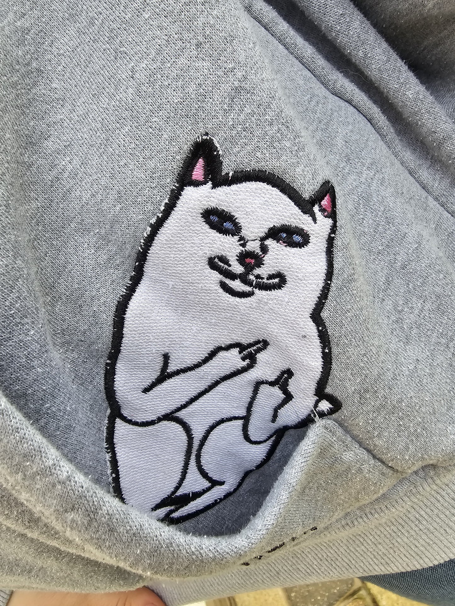 Awesome Grey RipnDip Hoodie Small/Medium S/M - Small/Medium