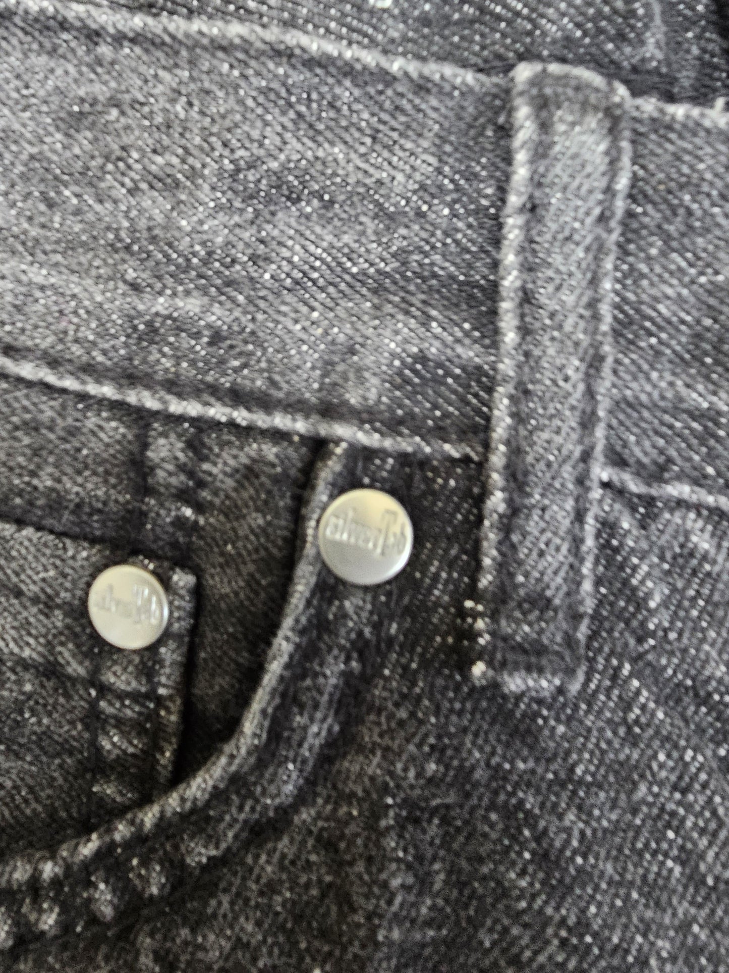 Levi's Vintage Silver Tabs Womens Black Fit 10 REG W26/25L Denim Trousers
