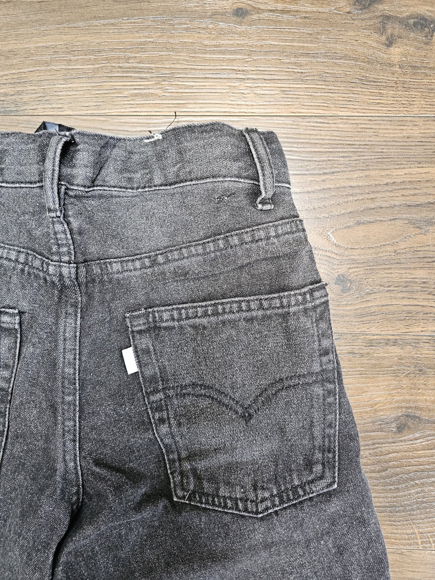Levi's Vintage Silver Tabs Womens Black Fit 10 REG W26/25L Denim Trousers