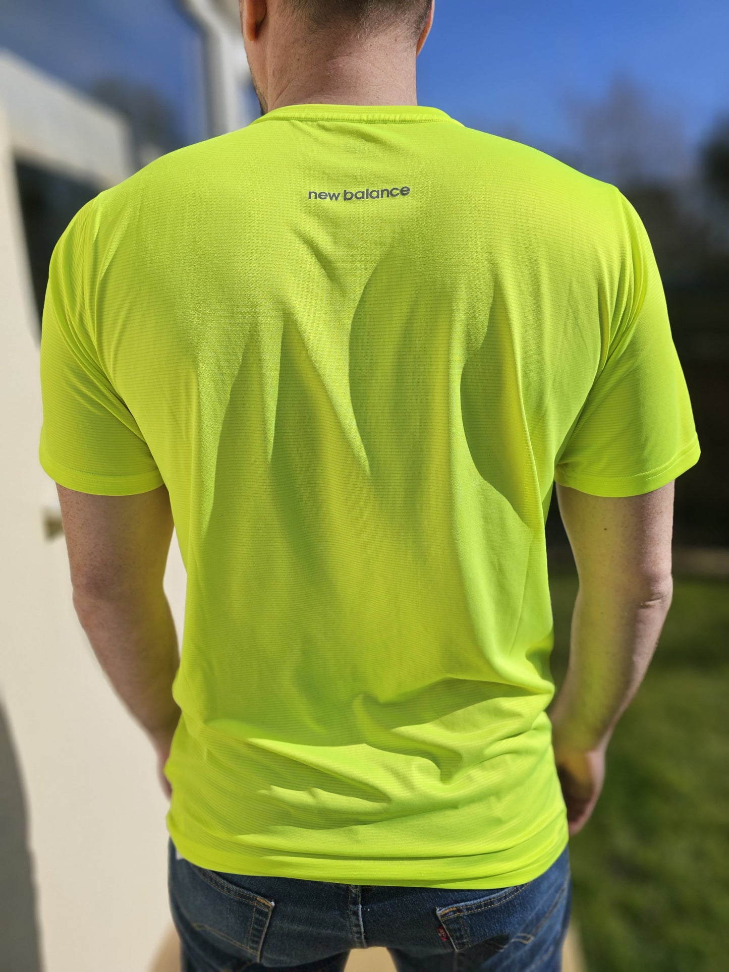 New Balance Short Sleeve T-Shirt Tee Top Sport - L/Large