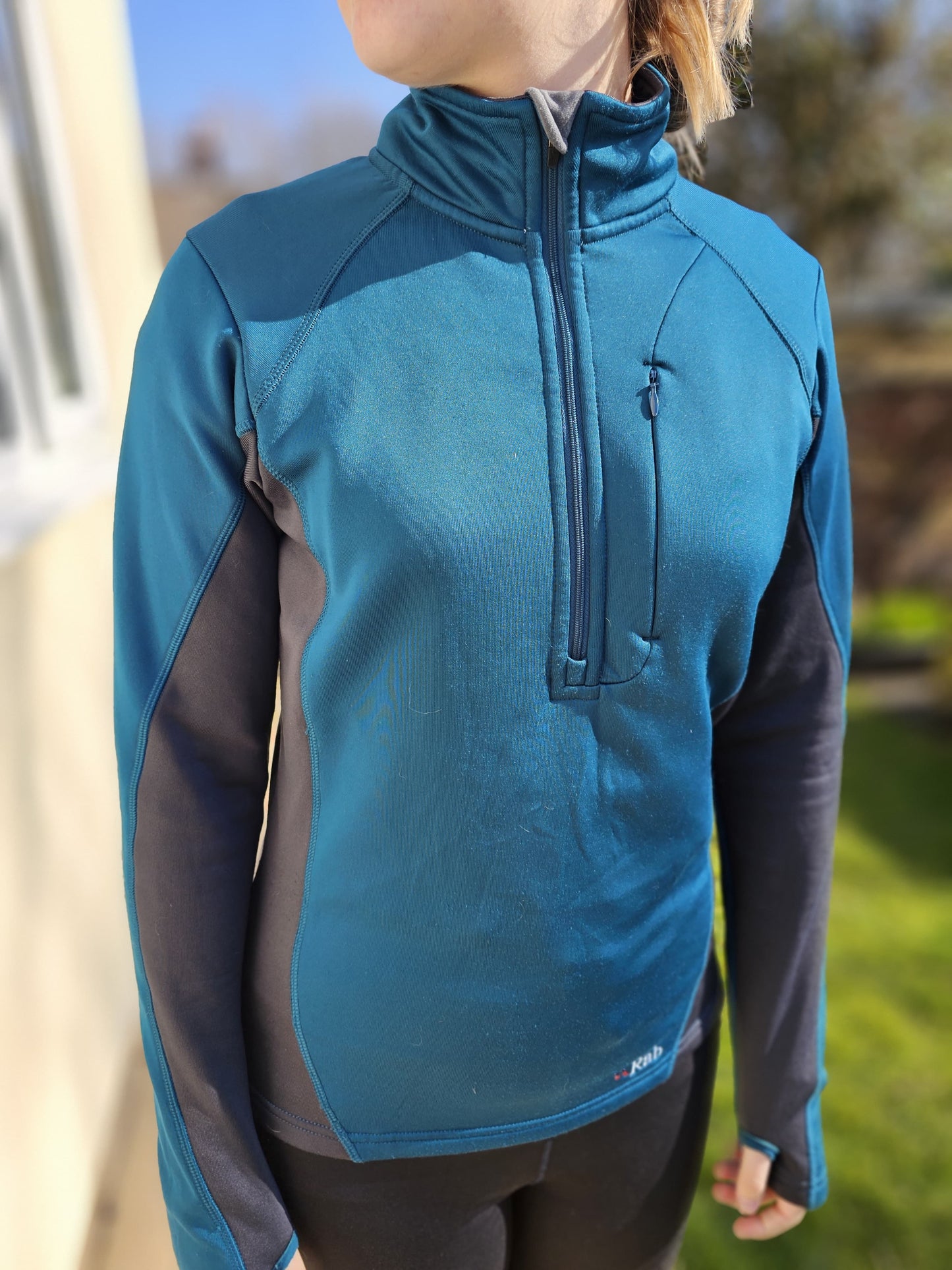 Rab Mid Layer Pullover Pull On Long Sleeve 1/2 Zip Jumper - UK 12