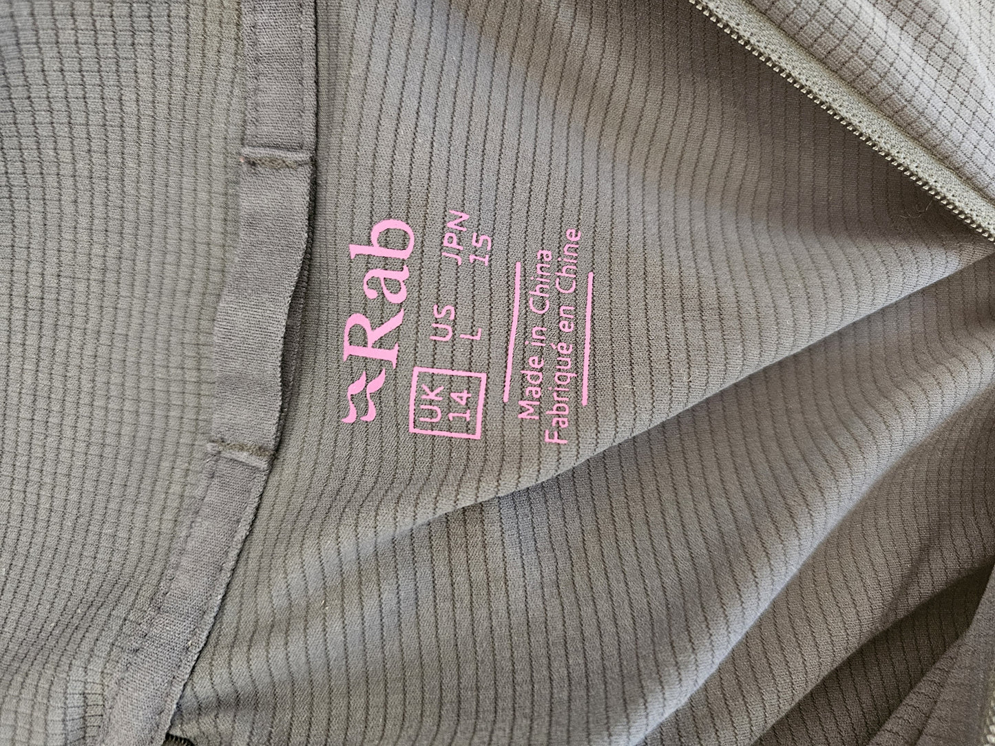 Rab Base Layer Pullover Pull On Long Sleeve 1/2 Zip Jumper UK 14