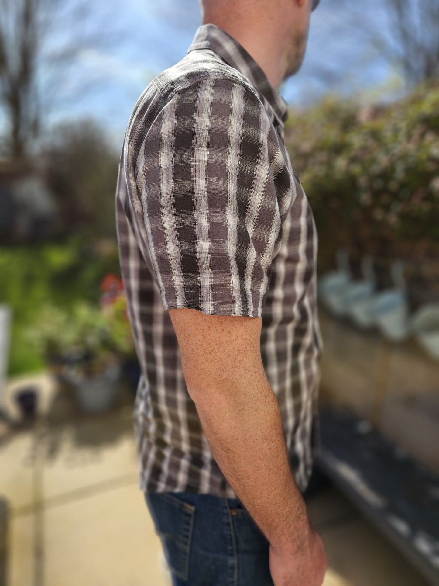 Levi's Short Sleeved Check Shirt Standard Fit - L/Large