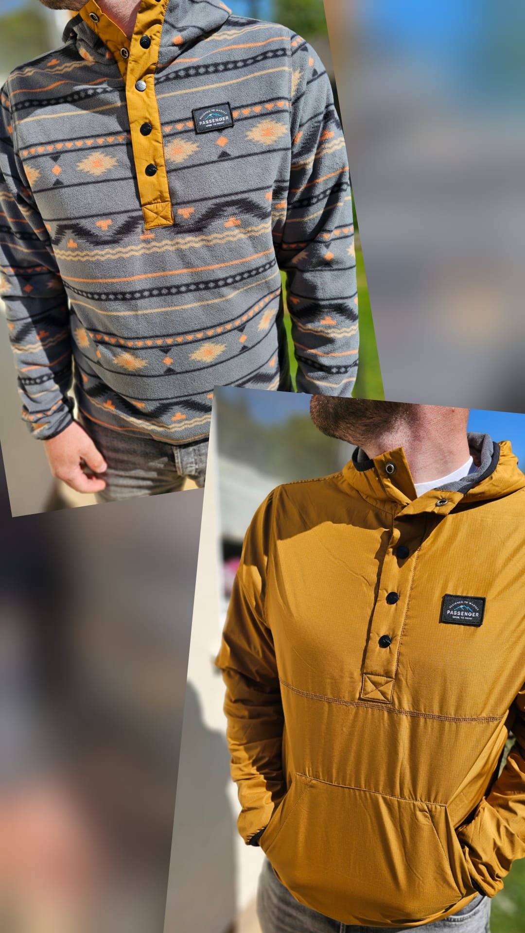 Passenger Reversible Fleece/Windbreaker Pullover Jumper/Jacket - S/Small M/L