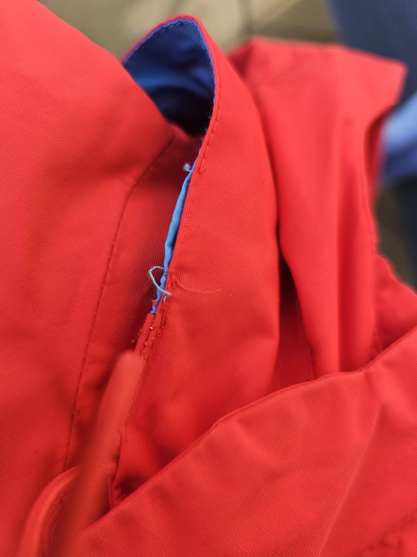 Nike ACG Red/Blue Full Zip 3 Layer Technical Hooded Ski/Snowboard Jacket - L/Large