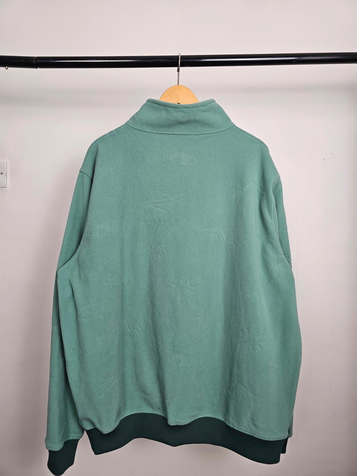 Berghaus Mens/Womens Full Zip Retro Style Full Zip Fleece Jacket - XL - Green