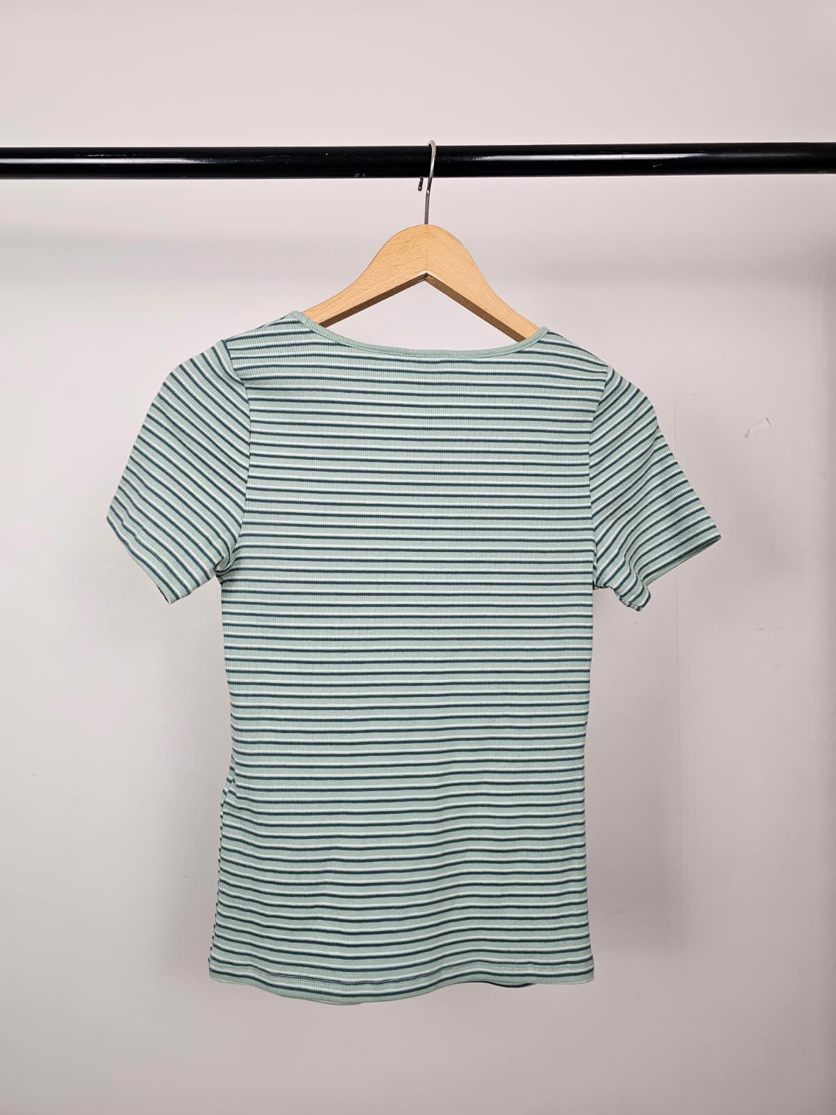 Levi's Short Sleeve Crew Neck Poetcore Boho Top/T-Shirt - S/Small - Green