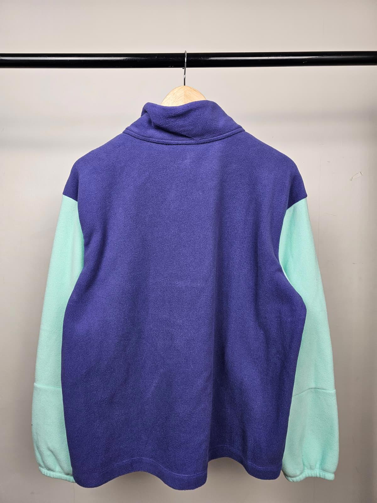 Patagonia Womens Microdini 1/2 Zip Pullover Fleece Jumper - L/Large - Purple