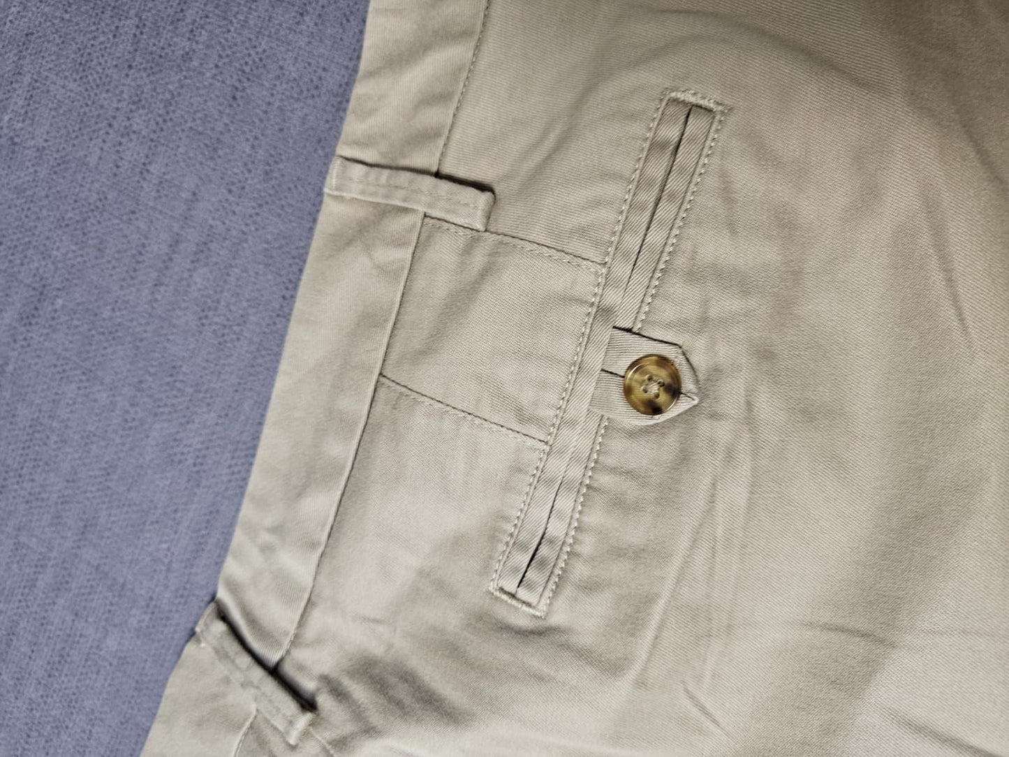 Lands End Women's Smart Casual Beige Chino Trousers/Pants - UK 28 - W46/L24