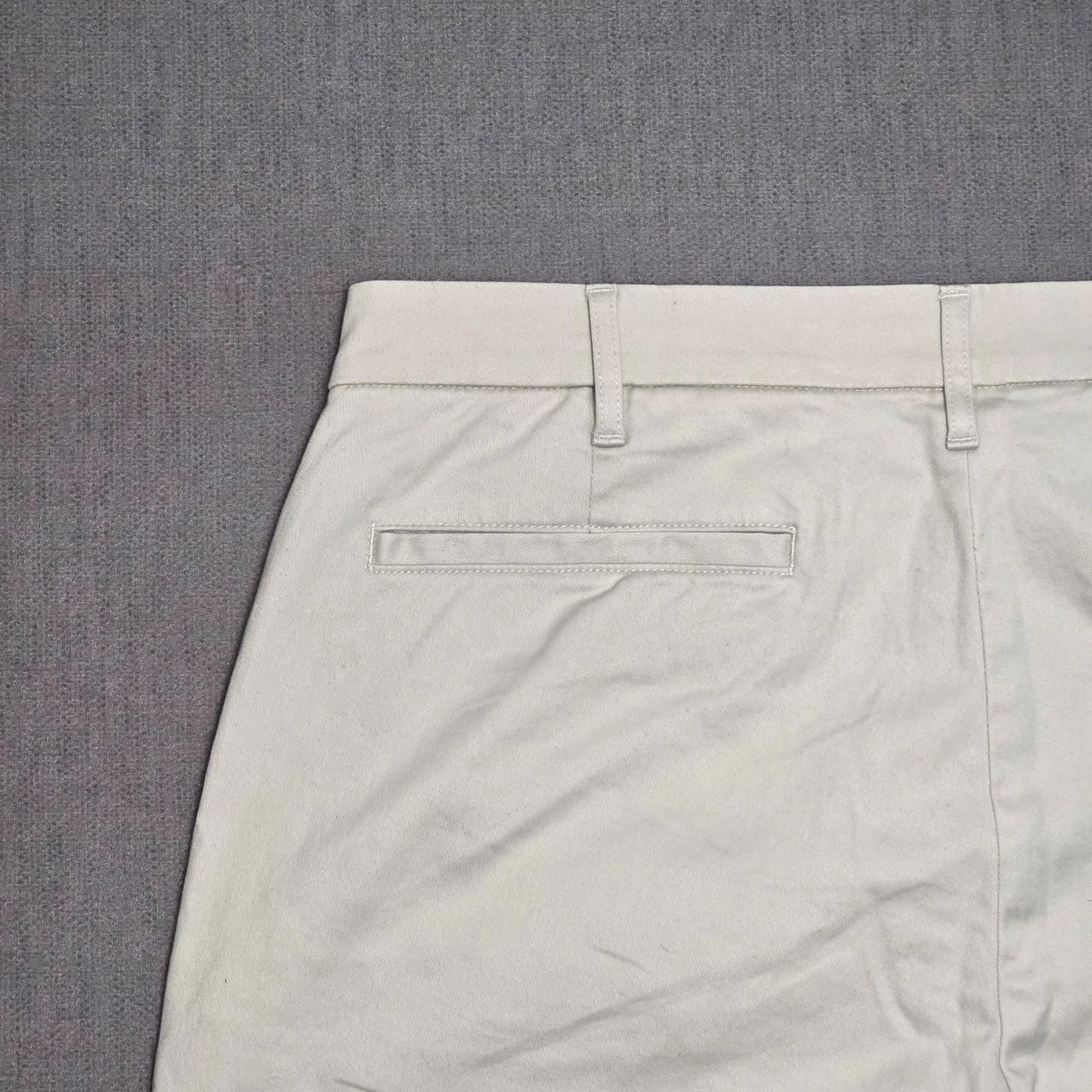 Lands End Mens Smart Casual Chino Style Trousers/Pants - 36 - W36 / L27 - Cream